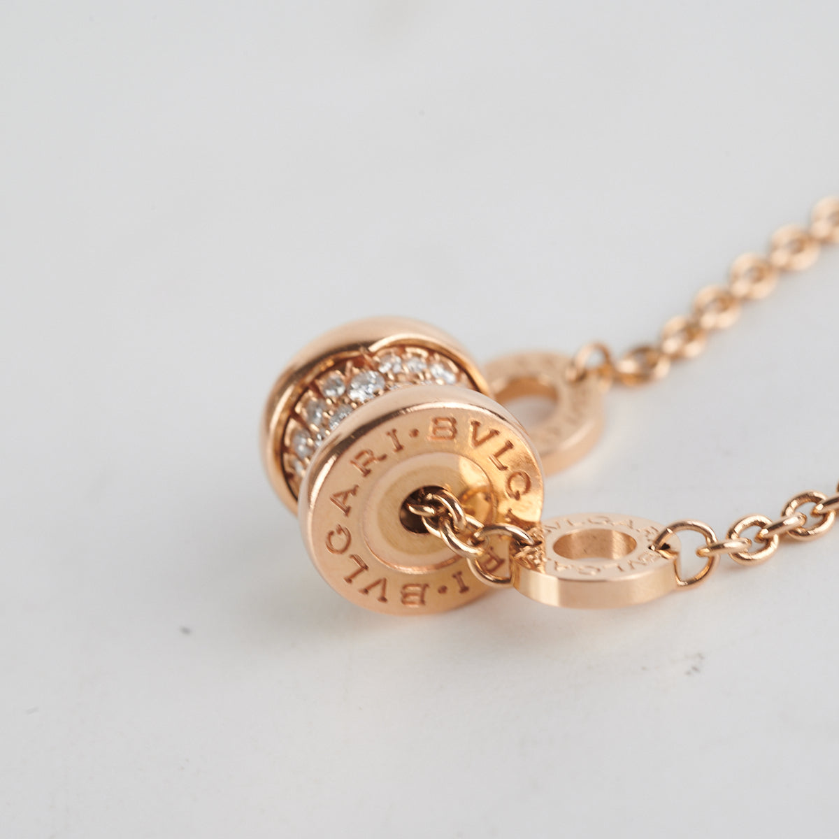 Bvlgari B.Zero1 Diamond Rose Gold Bracelet for Women - Luxury Italian Jewelry Gift for Anniversary, Valentine's Day & Special Occasions