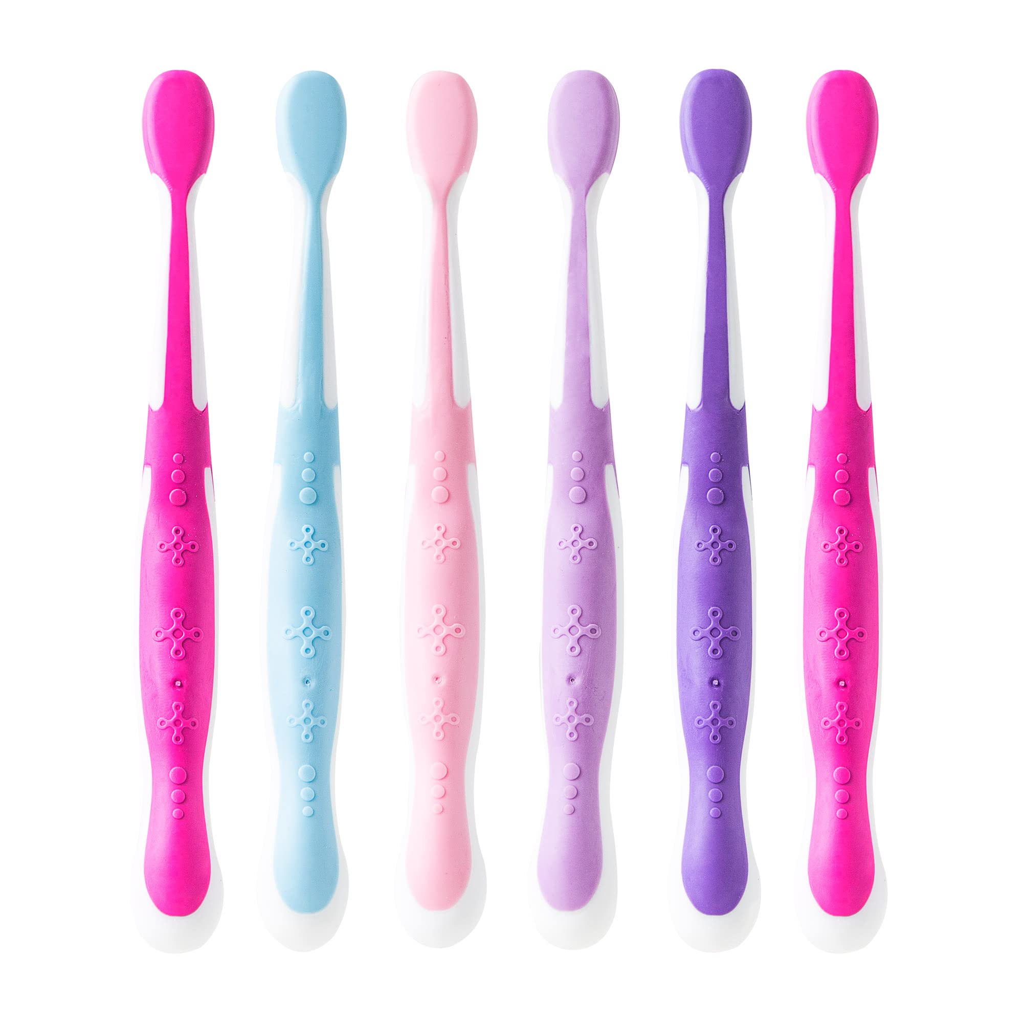 Brush Buddies 6 Pack Barbie Toothbrushes for Kids - Soft Bristle Children's Toothbrushes with Cute Designs | Perfect for Daily Oral Care & Travel