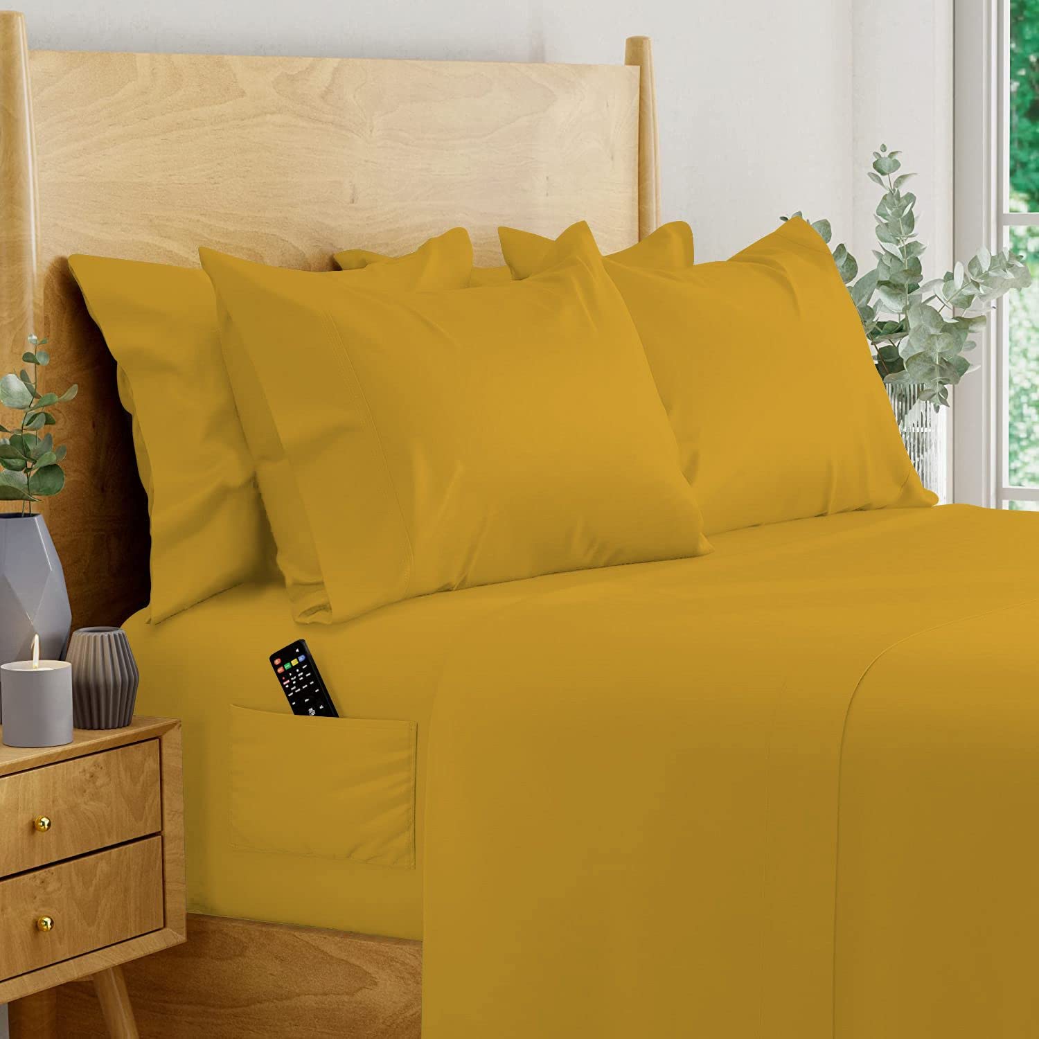 Luxury 800 Thread Count 100% Egyptian Cotton 4-Piece Sheet Set - Twin Size, 14