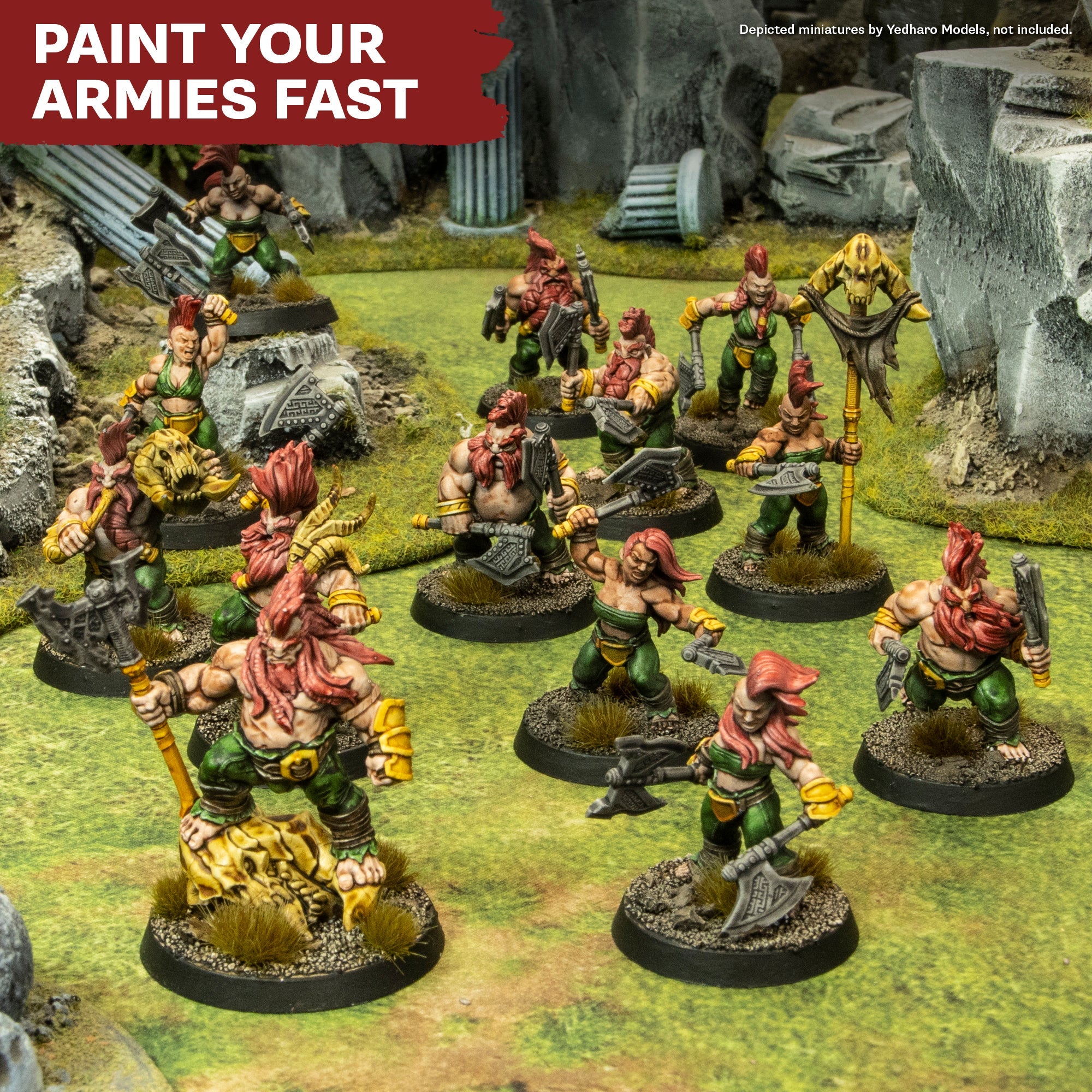 Best Speedpaints for Wargaming - Fast-Drying Acrylic Miniature Paint Set - Perfect for Tabletop Gaming, Miniature Models & Warhammer Painting