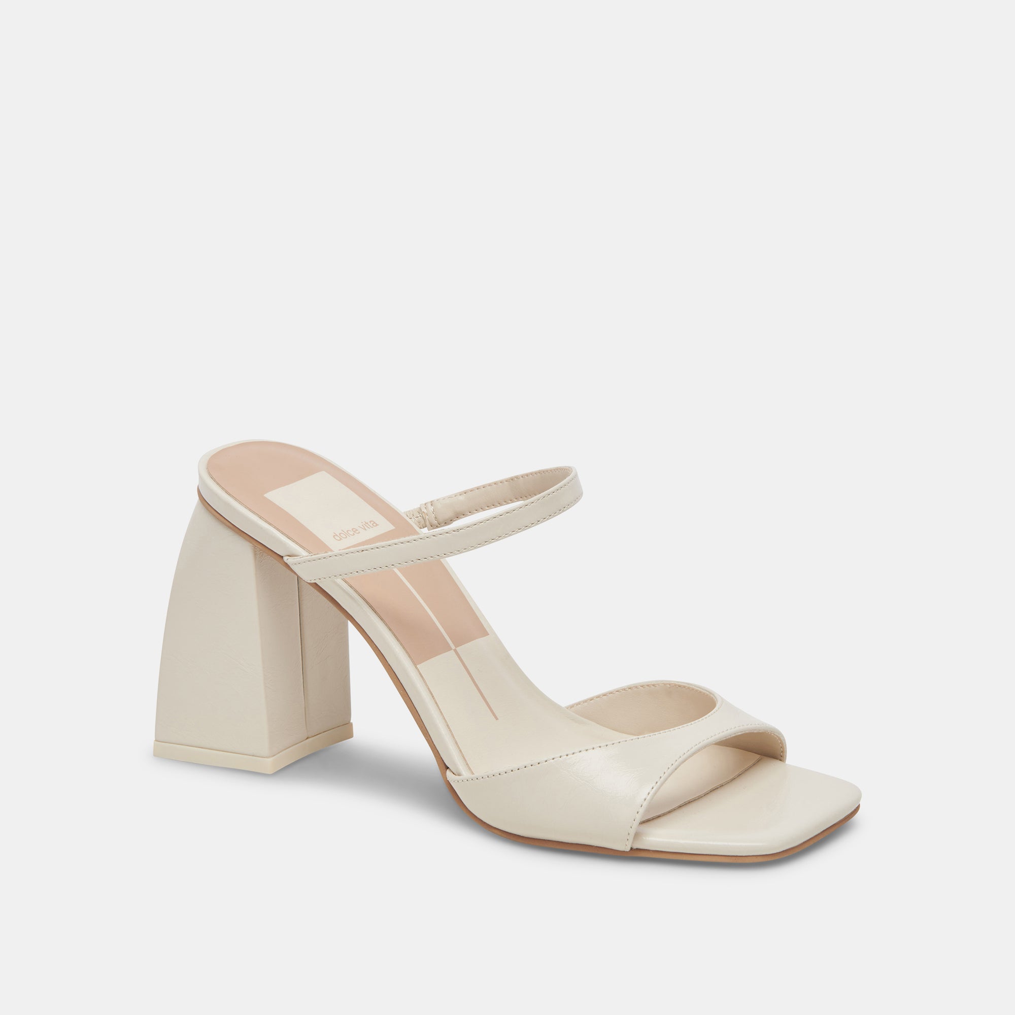 JEMMY Ivory Crinkle Patent High Heels - Elegant Women's Dress Shoes for Weddings, Parties & Special Occasions