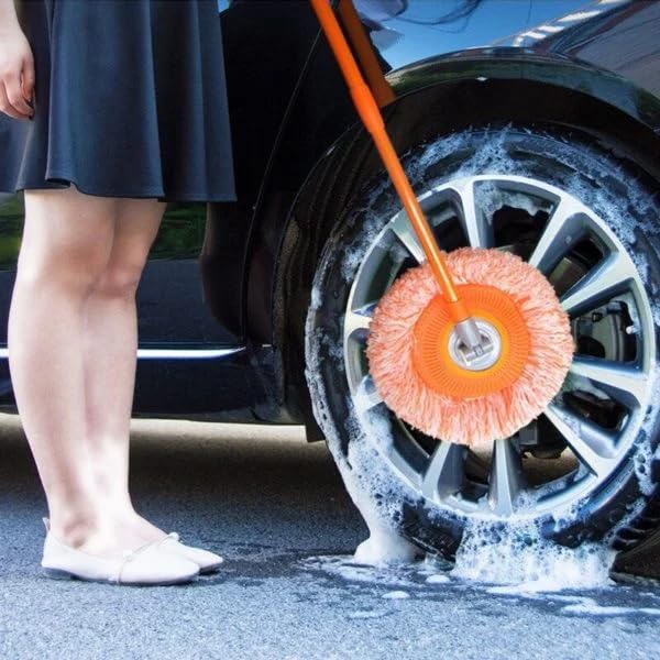 2024 New 360° Rotatable Adjustable Spin Mop with Extendable Handle - Microfiber Easy Cleaning Mop with 3 Replaceable Heads - Perfect for Floors, Walls, and Hard-to-Reach Areas