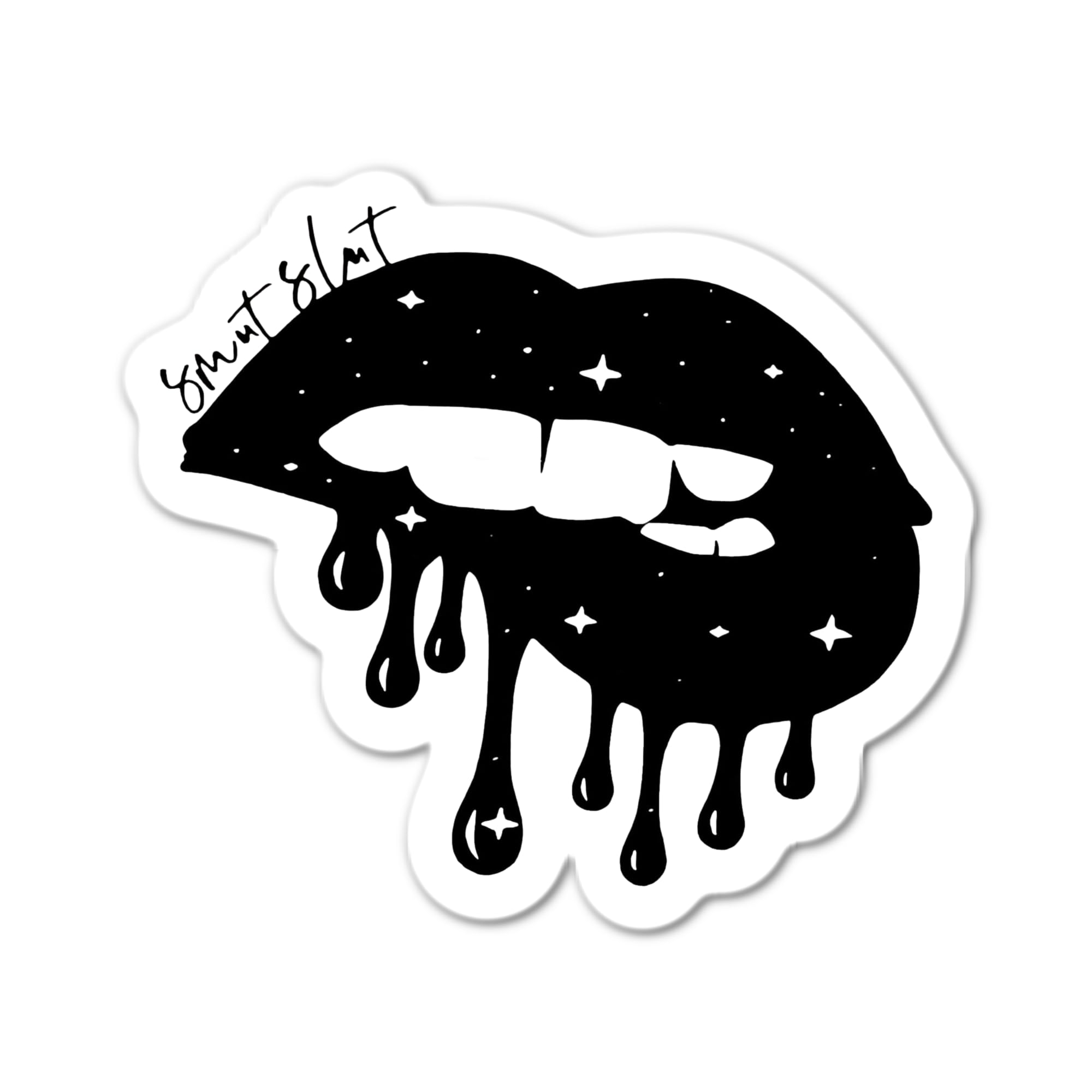 Smutty Books Sticker - Biting Lip Design for Laptop, Water Bottle & Journal - Perfect for Book Lovers & Romance Readers