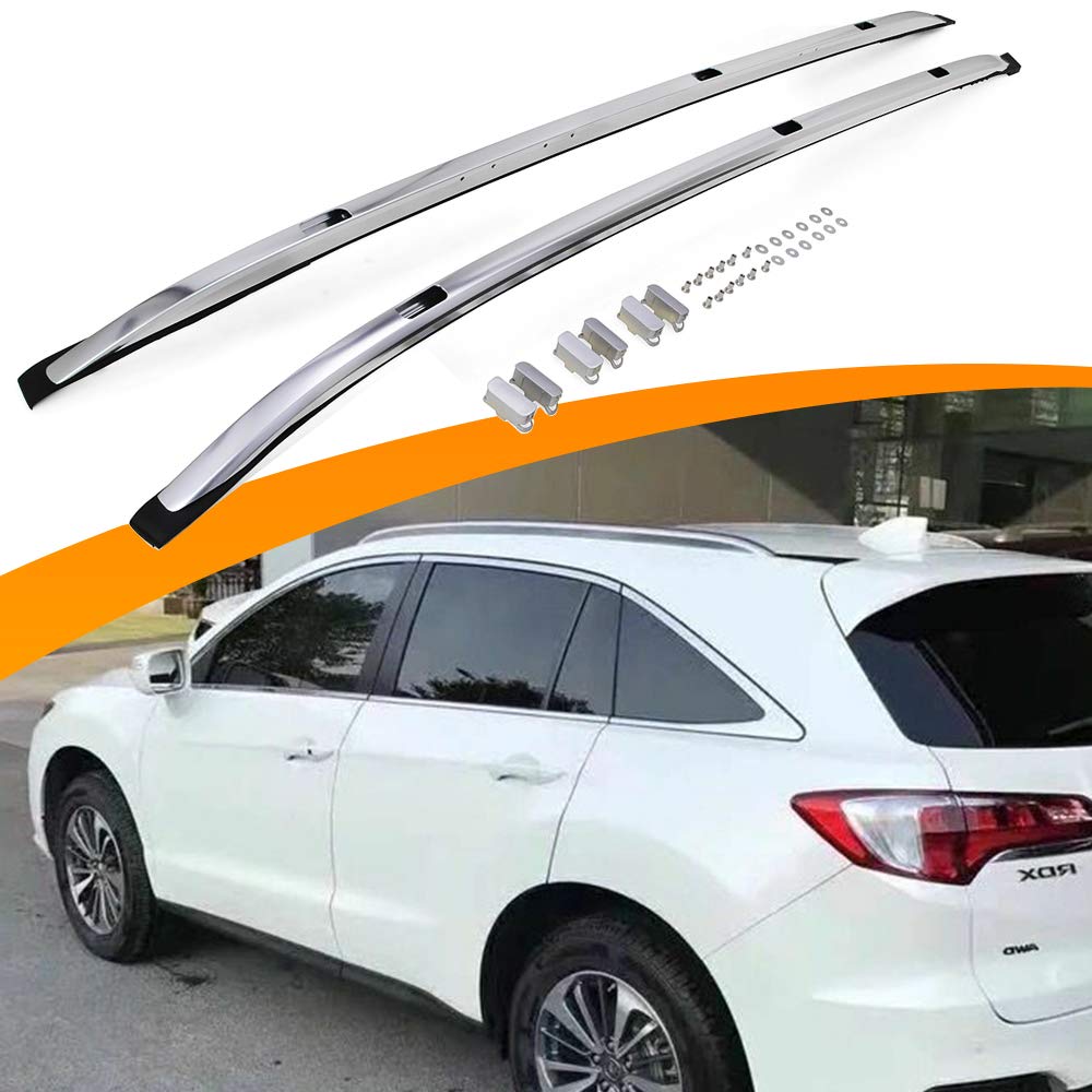 Snailfly Silver Roof Rail Crossbars for Acura RDX 2019-2024 - Heavy Duty Roof Rack Luggage Carrier for SUVs | Perfect for Road Trips, Camping & Outdoor Adventures