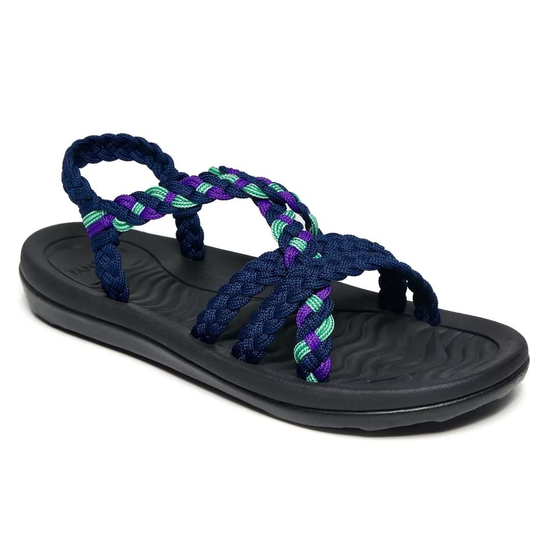 Comfortable Women's Walking Sandals with Arch Support - Athletic Hiking Sandals for Outdoor Activities, Soft Water Sandals Perfect for Beach, Poolside & Travel | Ideal for Walking, Hiking, Swimming & Summer Adventures