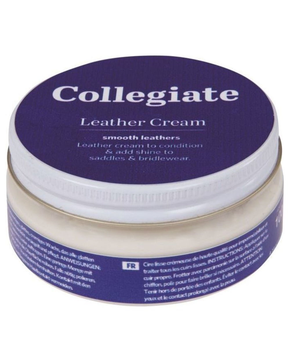 Premium Collegiate Leather Cream - Deep Conditioning & Restoring Treatment for Leather Bags, Shoes & Furniture | Ideal for Daily Care & Long-Term Leather Protection