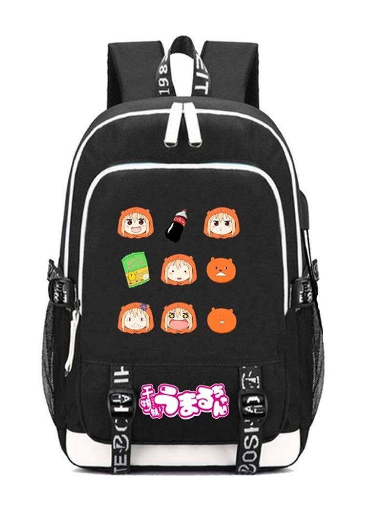 Anime Himouto! Umaru-chan Cute Backpack for School, College, Travel & Daily Use - Lightweight Bookbag Daypack with Pockets for Students & Anime Fans