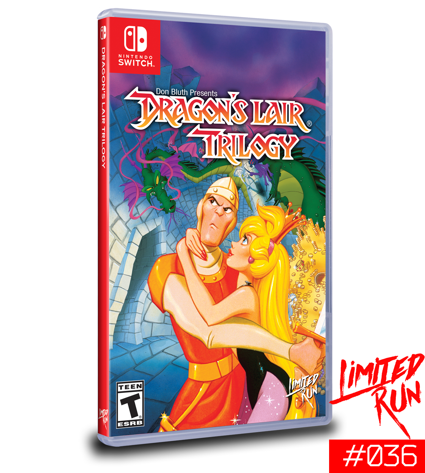Limited Run #36: Dragon's Lair Trilogy for Nintendo Switch - Classic Arcade Game Collection - Perfect for Retro Gaming Enthusiasts and Collectors