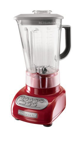 KitchenAid KSB560ER 5-Speed Blender with BPA-Free Polycarbonate Jar, 48oz Capacity - Empire Red Countertop Blender for Smoothies, Soups & Cocktails - Perfect for Home Kitchen & Small Restaurants