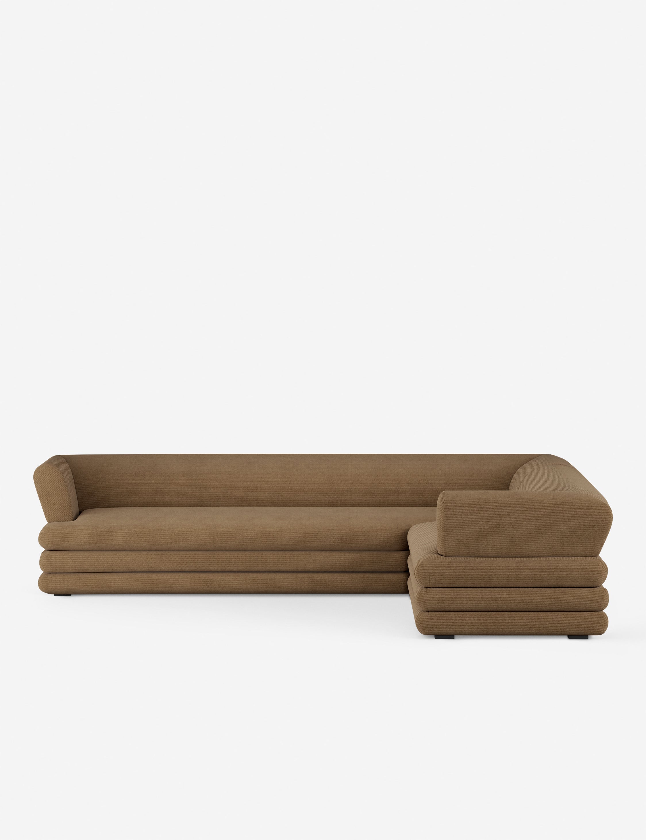 Babs Corner Sectional Sofa by Sarah Sherman Samuel - Modern L-Shaped Couch for Living Room, Lounge & Family Room - Comfortable Fabric Upholstery Sofa Set for Home Decor