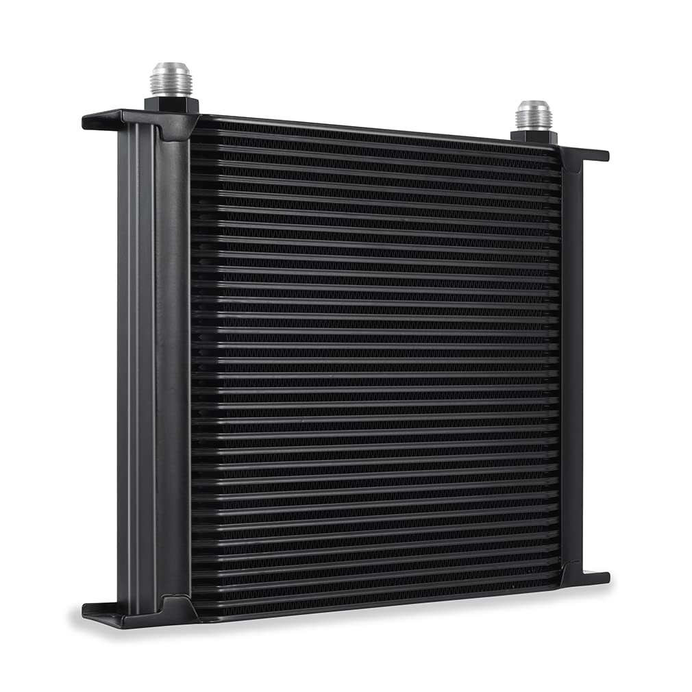 Mishimoto Universal 34-Row High Performance Oil Cooler Kit - Black - Perfect for Car, Truck & Racing Vehicle Engine Cooling Systems