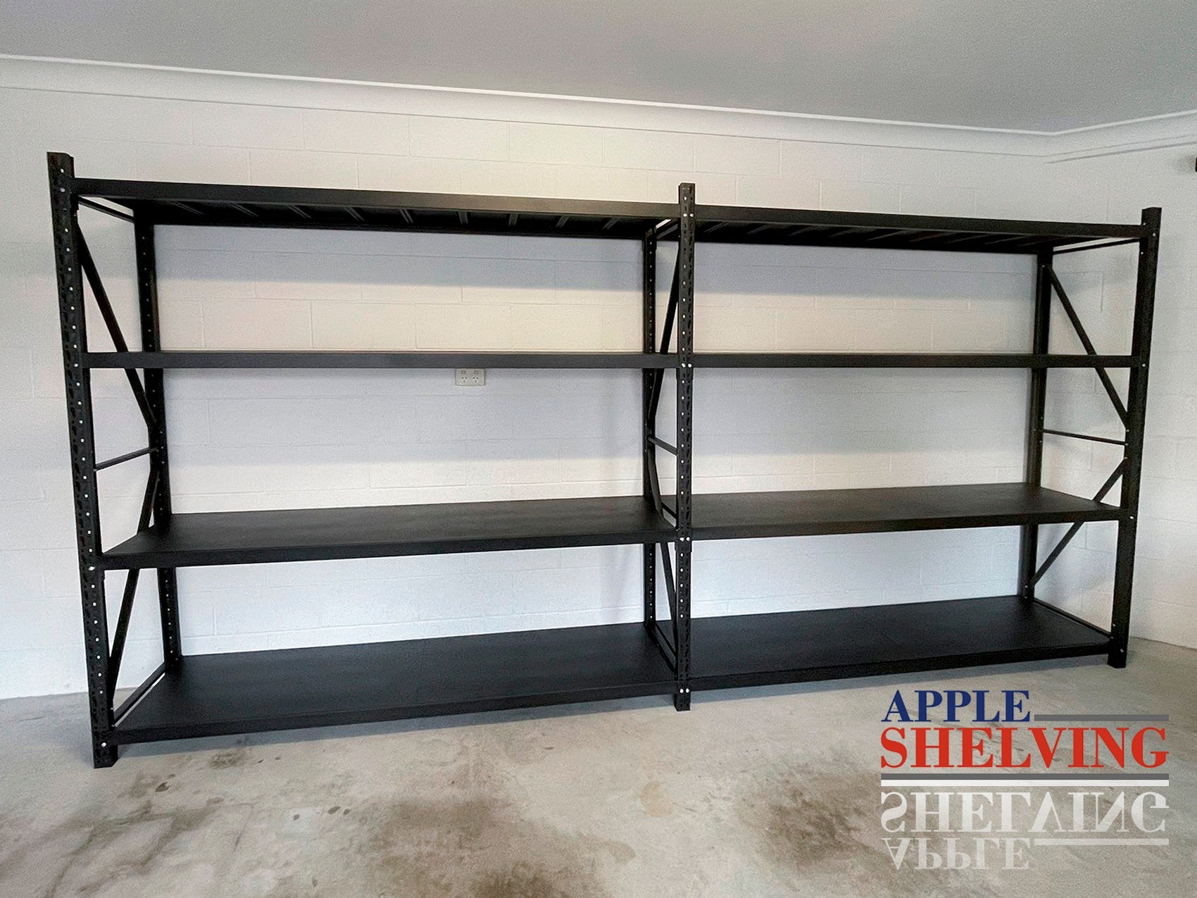 4m x 1.8m x 0.6m Heavy Duty Industrial Shelving Unit - 1600KG Capacity (Width x Height x Depth) - Perfect for Warehouse Storage, Garage Organization & Retail Display