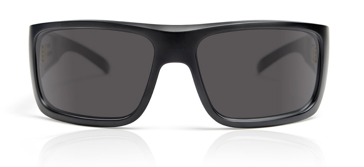 MADSON Matte Black & Grey Polarized Sunglasses for Men - 100% UV Protection, Lightweight & Durable - Perfect for Driving, Outdoor Sports & Fashion Accessories
