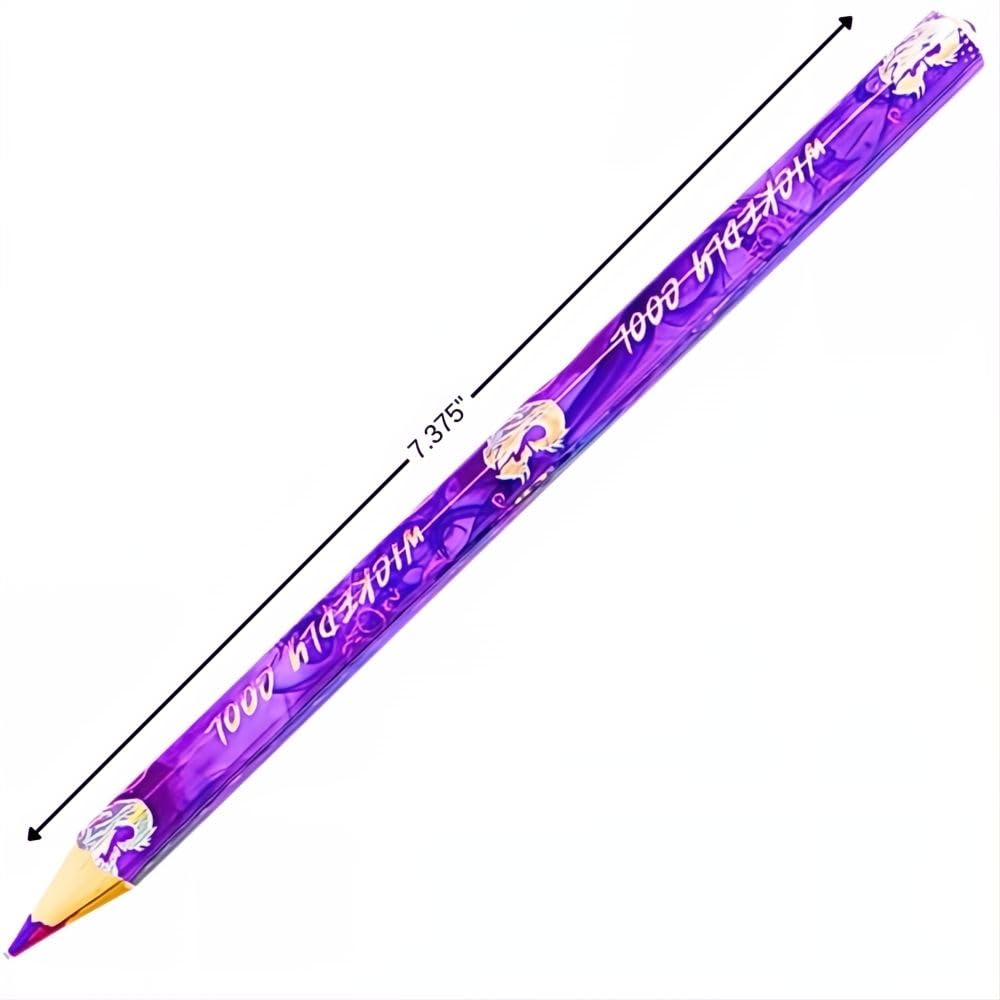 Disney Descendants 3 Vibrant Multicolor Wooden Pencils - 7.375 Inch Pack of 4 - Premium Drawing & Writing Pencils for Kids, Fans & Artists - Perfect for School, Art Projects & Gift Giving