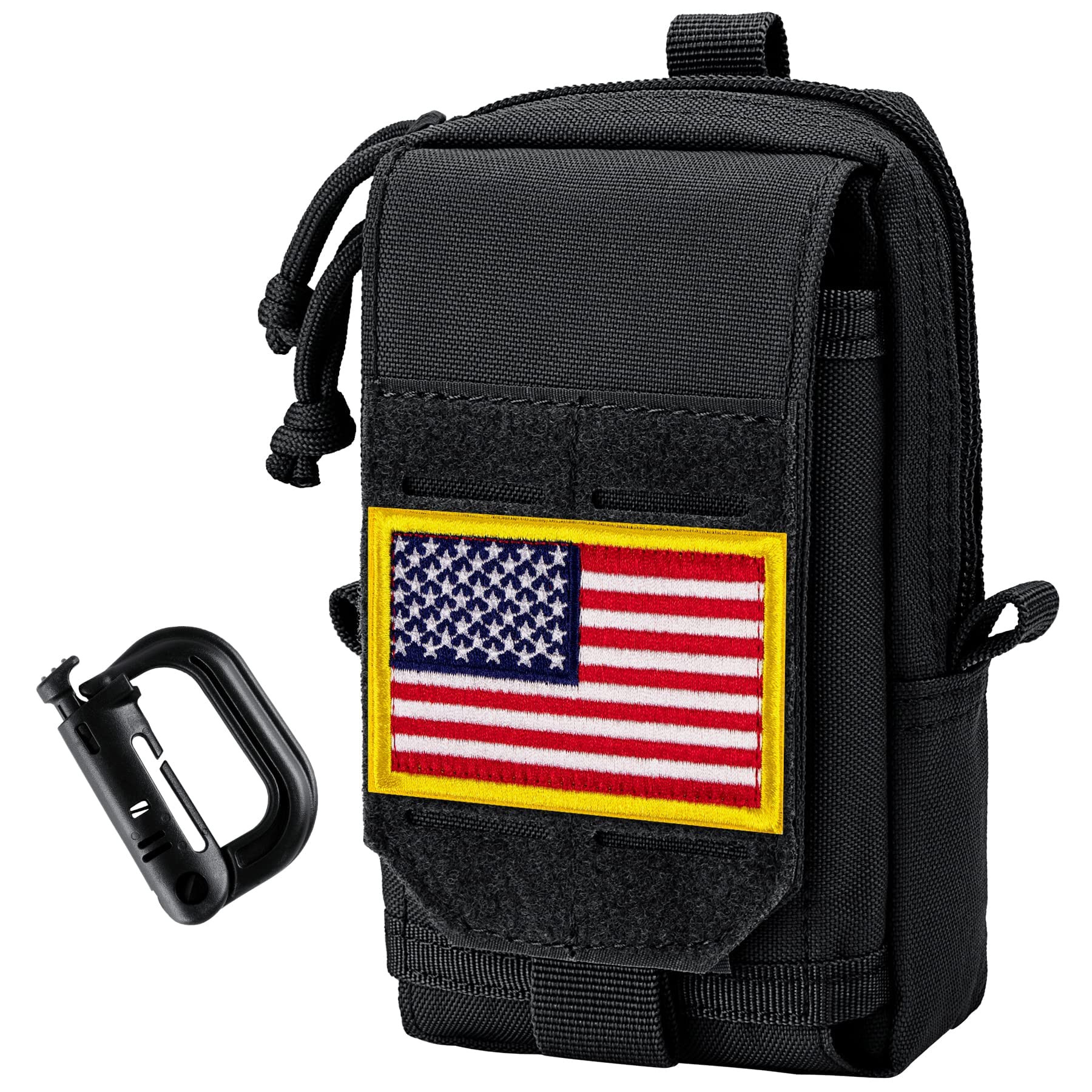 bvya Tactical Phone Pouch - Molle Compatible Waist Belt Holster for 4.7