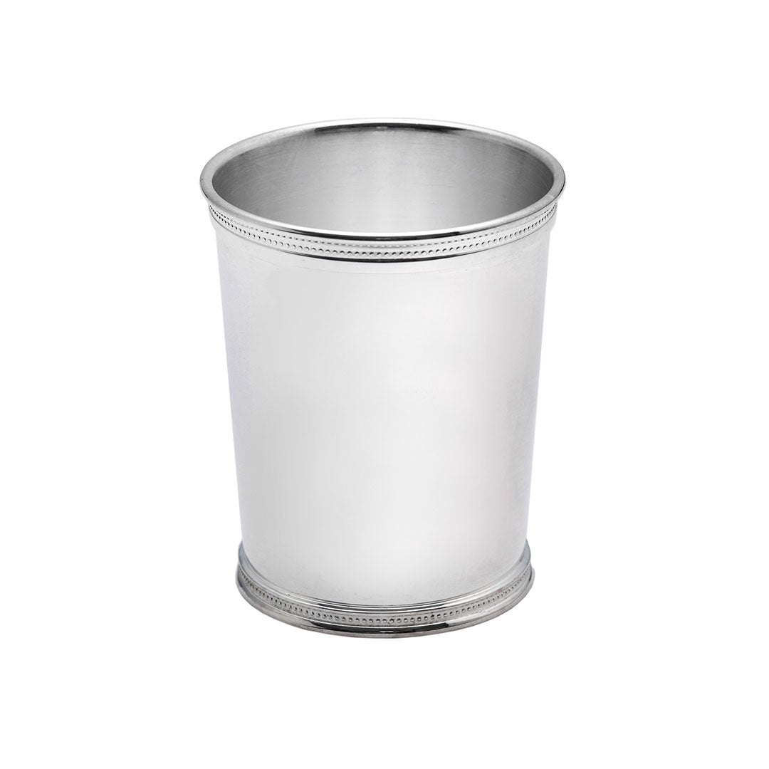 Sterling Silver Plated Kentucky Julep Cup - 10oz Classic Mint Julep Drinking Vessel for Bourbon Cocktails, Southern Hospitality & Kentucky Derby Parties