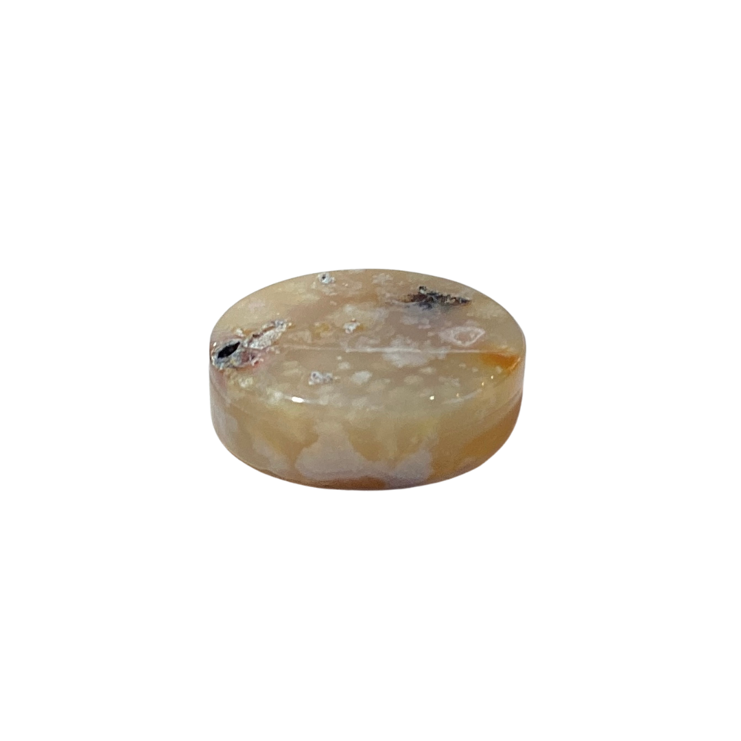 Flower Agate Crystal Sphere Stand - Healing Stone Display Holder for Meditation, Reiki & Home Decor