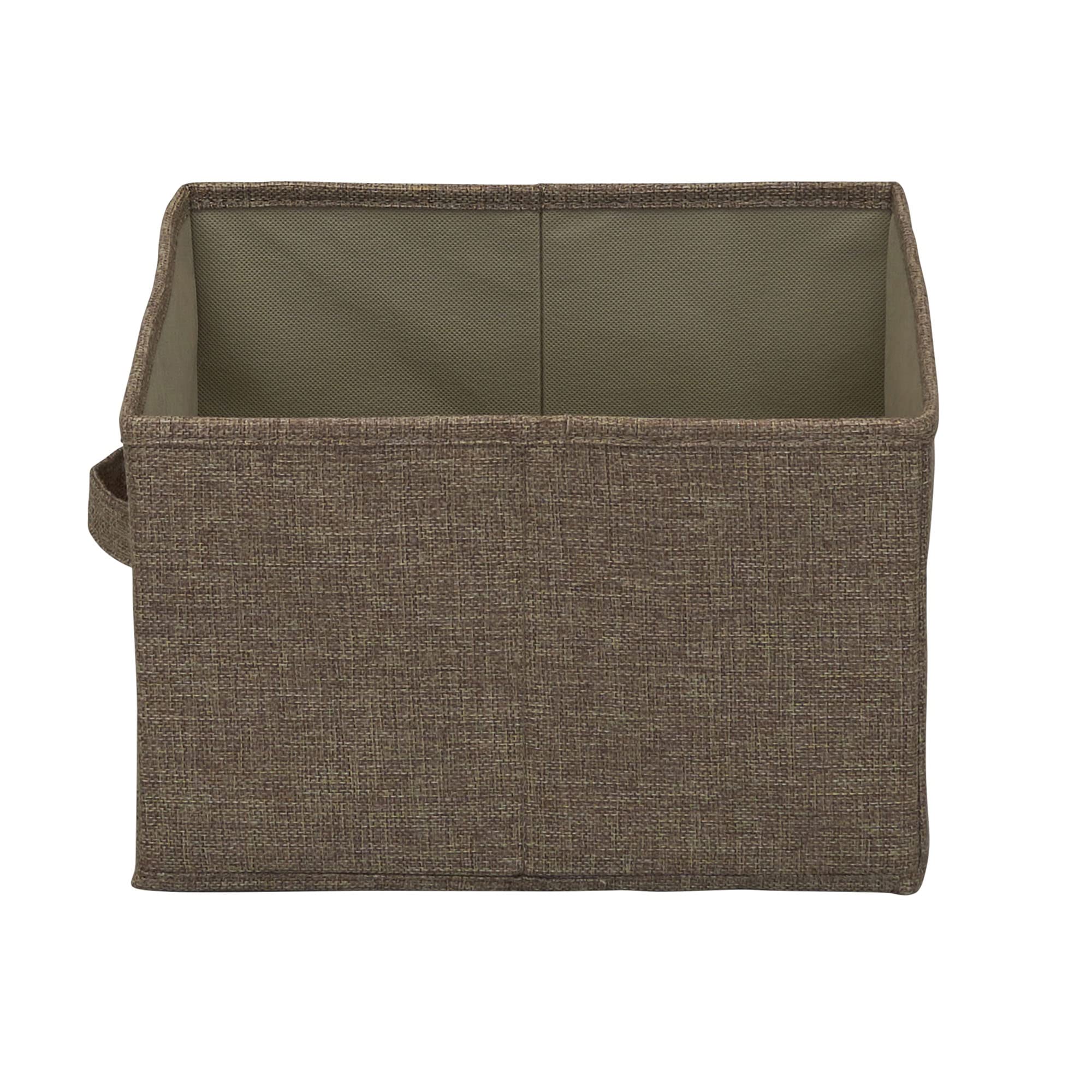 Latte Wide Closet Organizer Drawers - 6 Pack Fabric Storage Bins for Bedroom, Bathroom & Closet Organization - Foldable Multi-Purpose Storage Baskets for Shelves, Cabinets & Home Decor