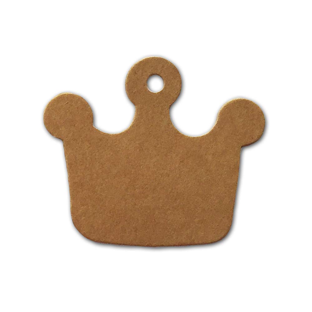 LWR CRAFTS 100 Hang Tags with Jute Twine - 2 3/8