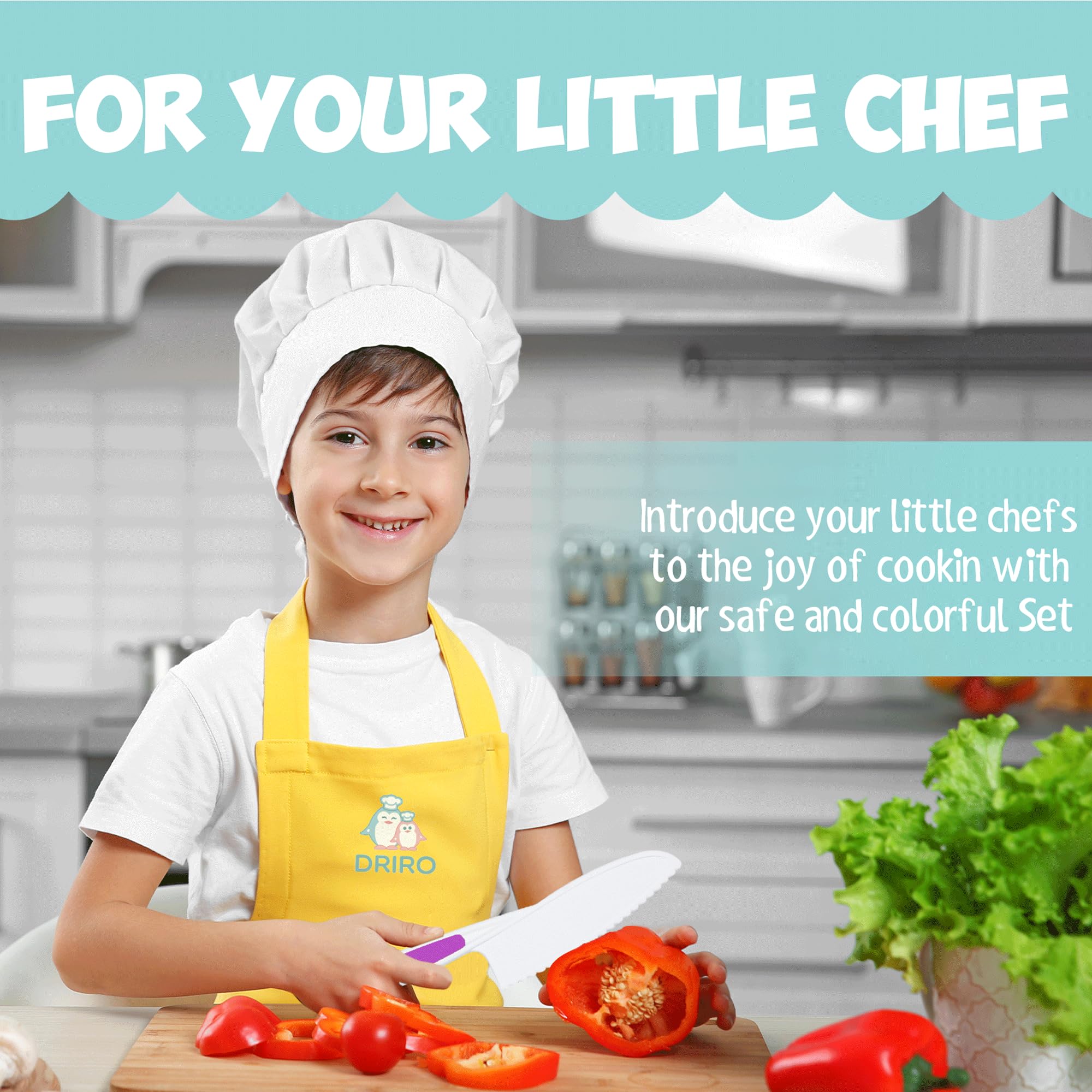 3-Piece Nylon Kitchen Knife Set for Kids - Safe Toddler Knives for Real Cooking & Baking | BPA-Free, Kid-Friendly Utensils (Pink) - Perfect for Little Chefs Learning Food Prep & Family Cooking Activities