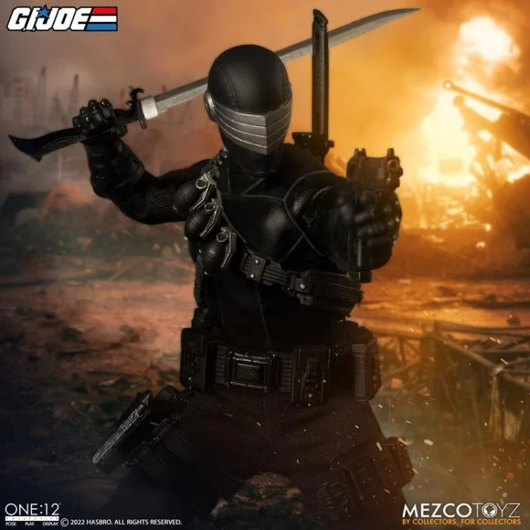 G.I. Joe One:12 Collective Deluxe Snake Eyes Action Figure - Highly Articulated Collectible Toy for Display & Play - Perfect for Fans, Collectors & Gift Giving
