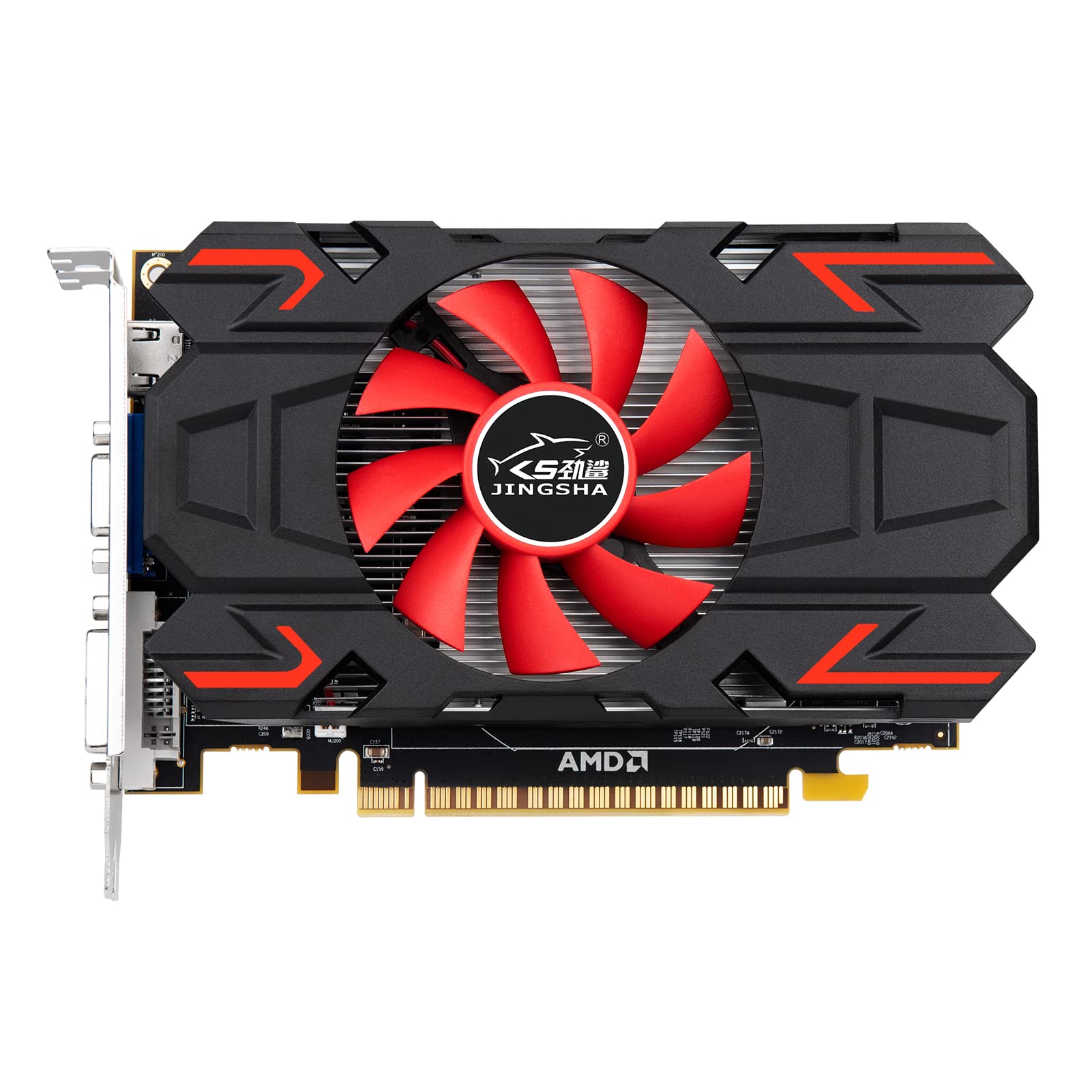 JINGSHA HD6770 1GB GDDR5 128-bit Gaming Graphics Card - High Performance for PC Gaming, Video Editing & 3D Rendering - Perfect for Gamers & Creative Professionals