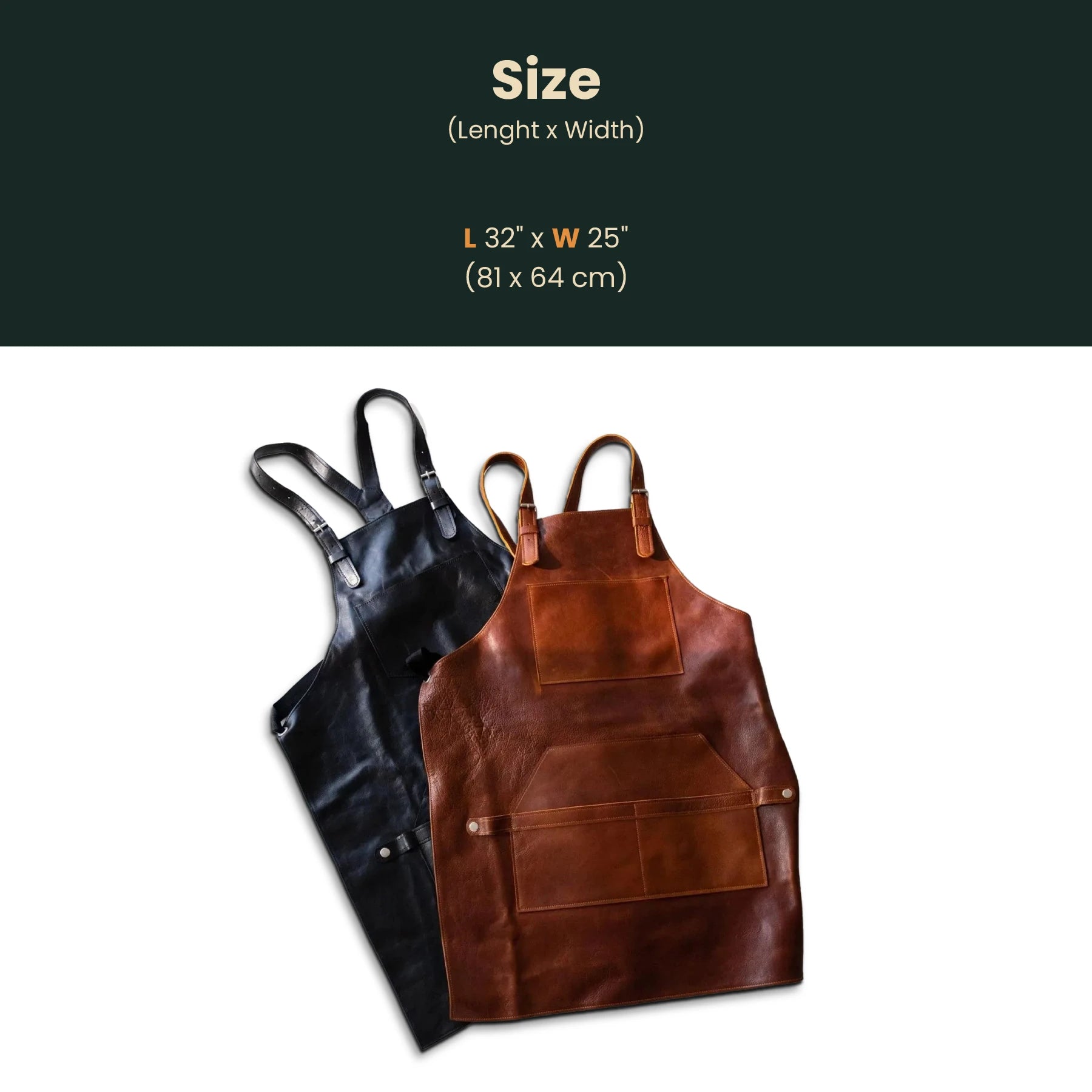 Premium Leather Apron for Men - Heavy Duty BBQ, Grilling & Cooking - Durable & Stylish Workwear for Chefs, Butchers & Craftsmen