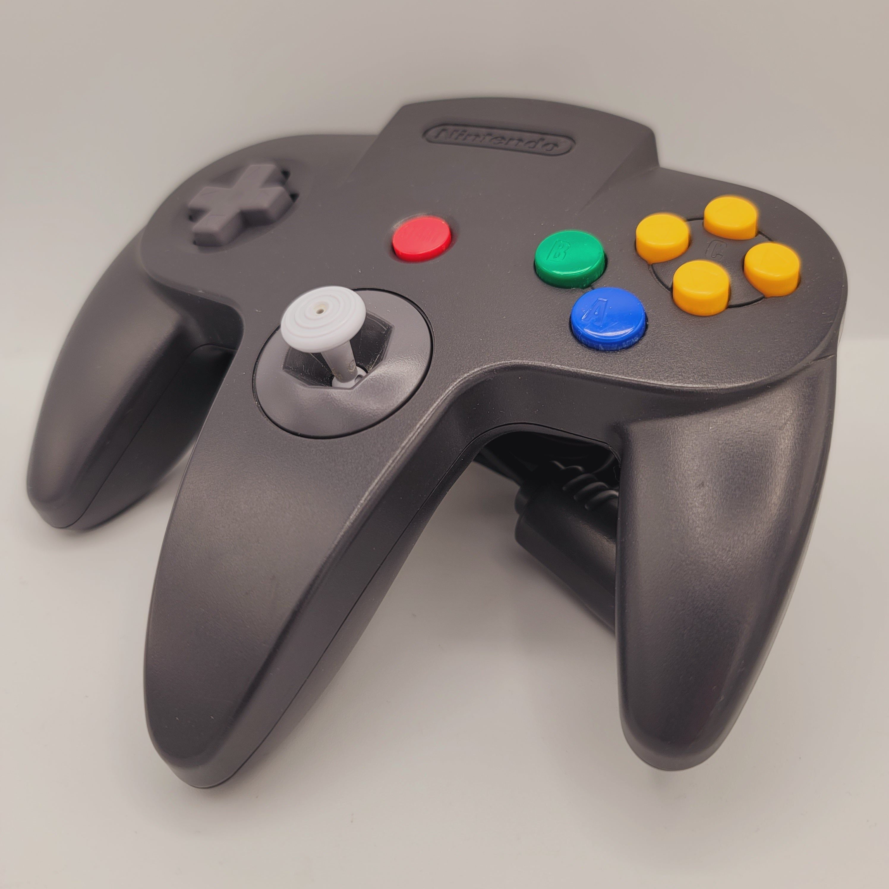 Original Nintendo 64 Controller - Authentic N64 Gamepad (Complete in Box, Black) for Classic Gaming & Retro Console Enthusiasts - Perfect for Nintendo 64, Switch Online & Retro Gaming Setups