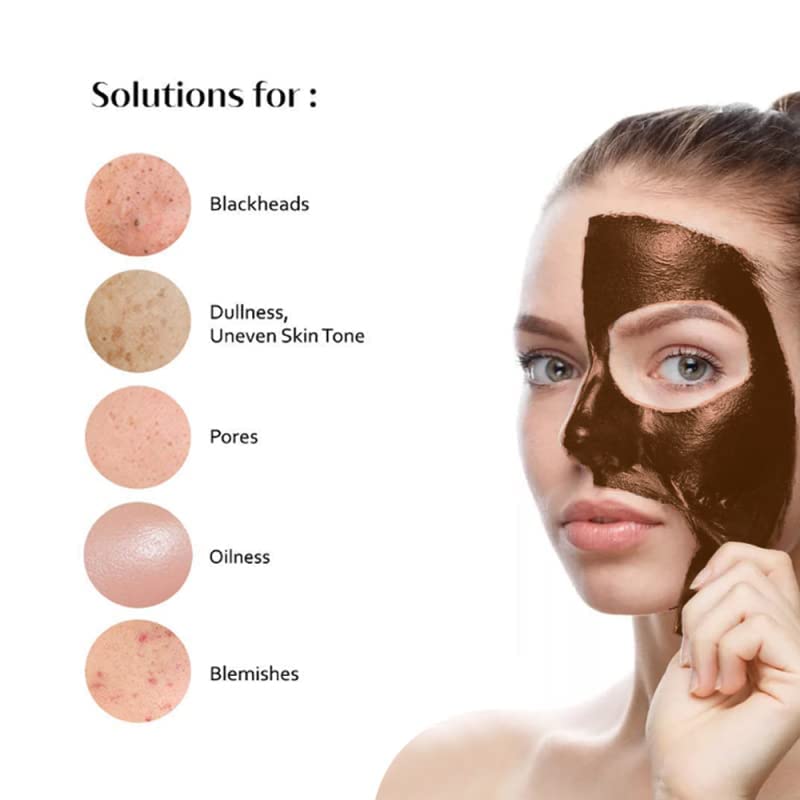 Pro-Herbal Refining Peel-Off Facial Mask for Blackhead Removal & Oil Control - Deep Cleansing Pore Treatment - 1pc - Perfect for Acne-Prone Skin & Weekly Detox Routine