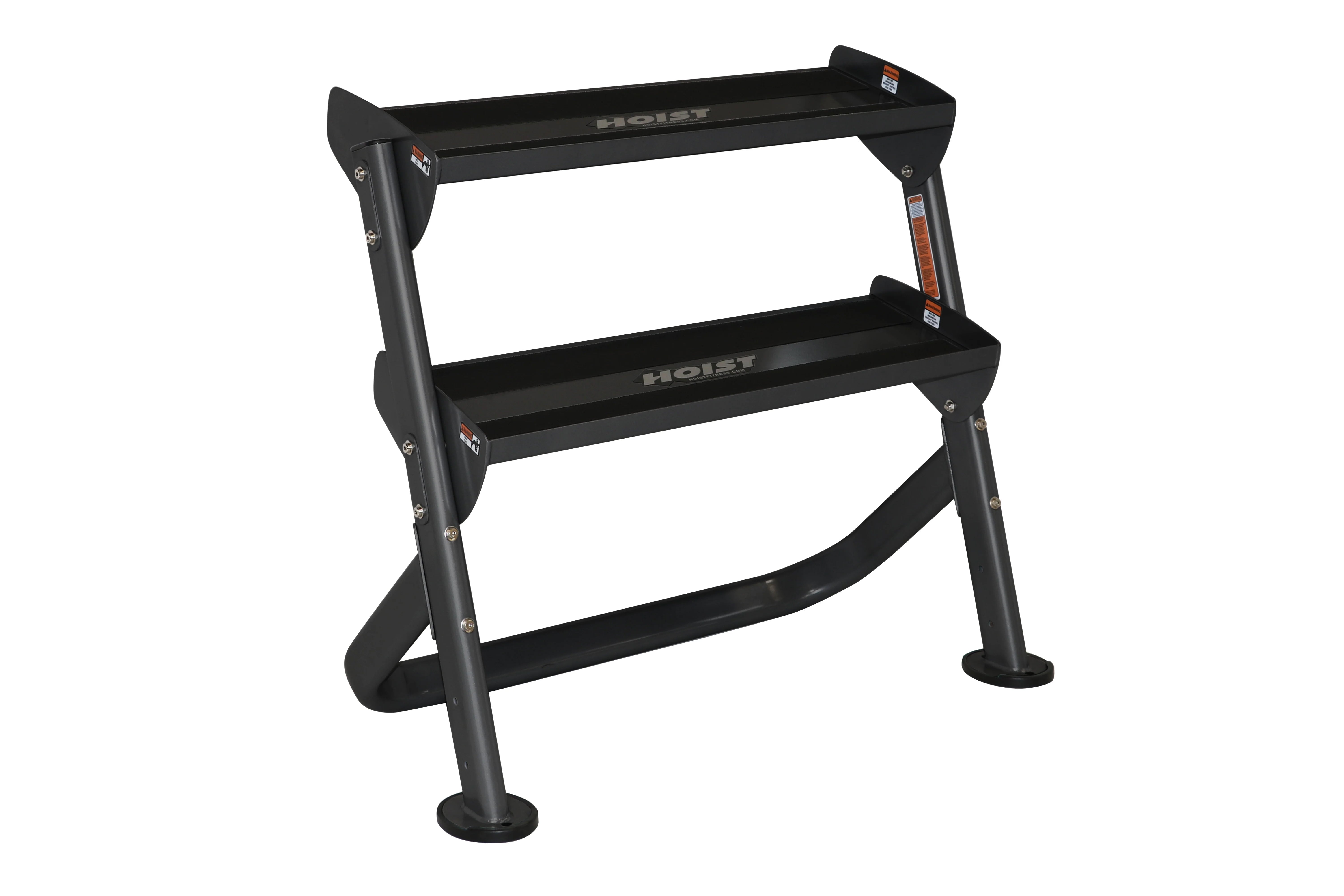 Hoist 36 2-Tier Dumbbell Rack with Optional 3rd Tier (HF 5461 OPT 36) - Heavy Duty Gym Equipment for Home & Commercial Workout Spaces