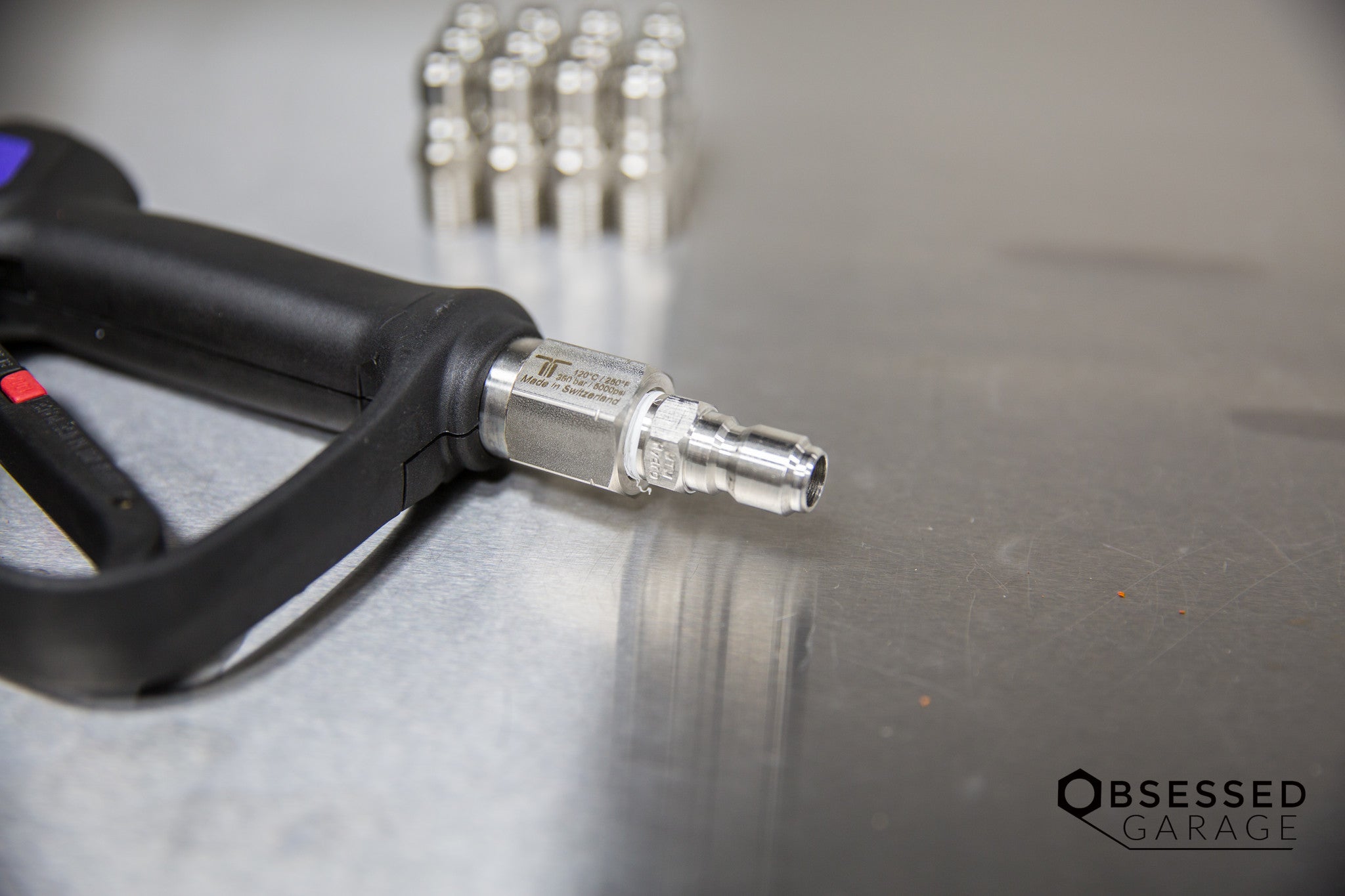 Stainless Steel 3/8 Inch Male Quick Disconnect (QD) Plug - High Pressure Hydraulic Fittings for Air, Water & Oil Applications