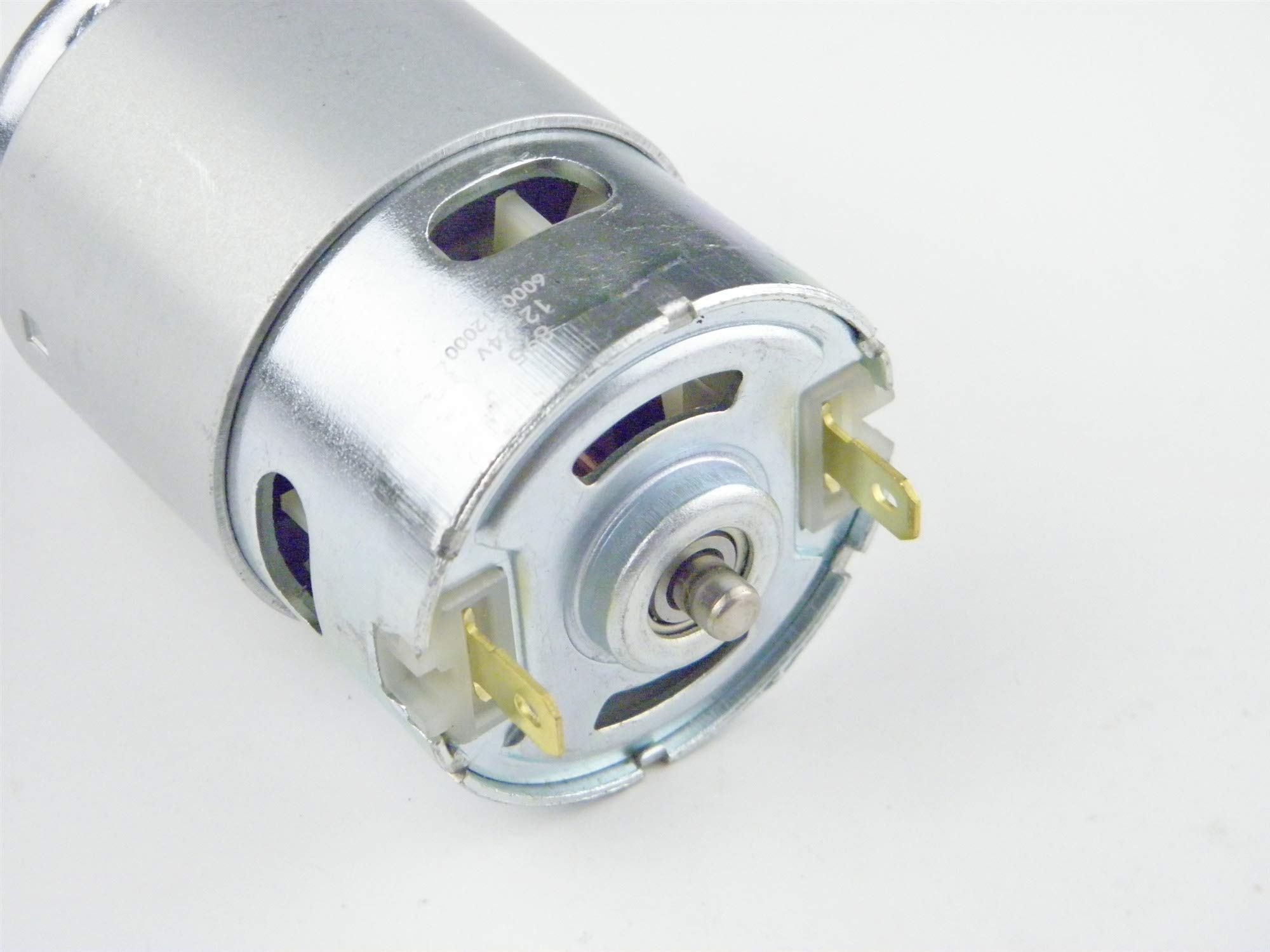 CHANCS 895 High Power DC Motor 12V 3000RPM / 24V 6000RPM with Double Ball Bearings - Low Noise Electric Motor for Power Tools, DIY Projects, Robotics, and Industrial Applications
