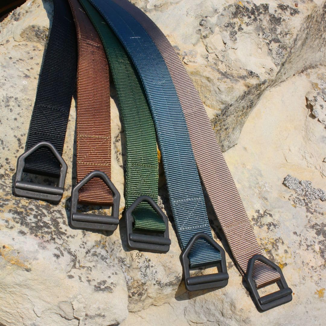 Tac Shield Tactical Rigger Belt - Heavy Duty Military Grade Nylon Webbing Belt for Concealed Carry, Duty Use & Outdoor Activities | Adjustable for Men & Women | Perfect for Hiking, Camping & EDC Gear