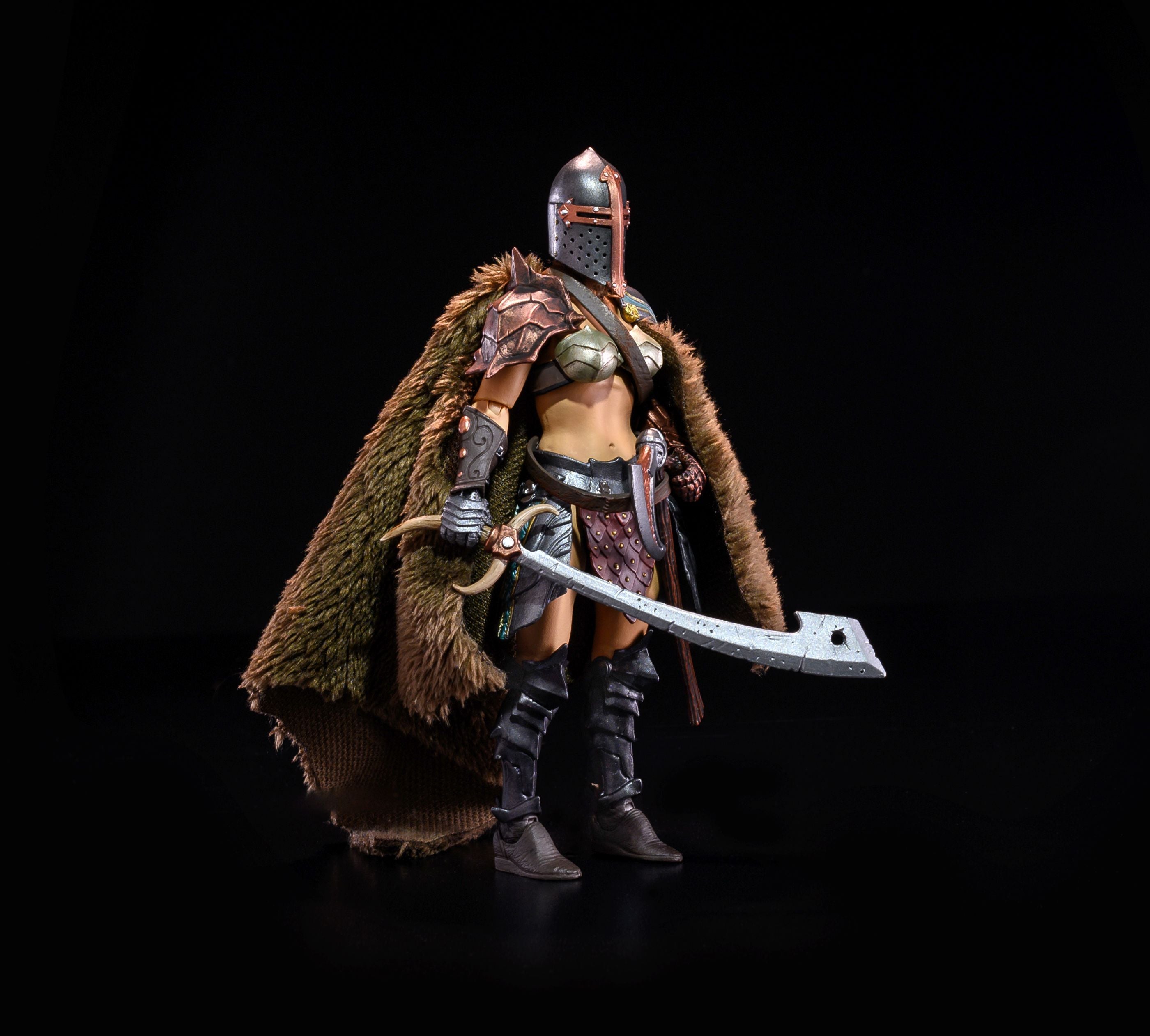 Mythic Legions: House of the Noble Bear Cassia Action Figure - Collectible Fantasy Warrior for Display & Role-Playing Games (RPG)