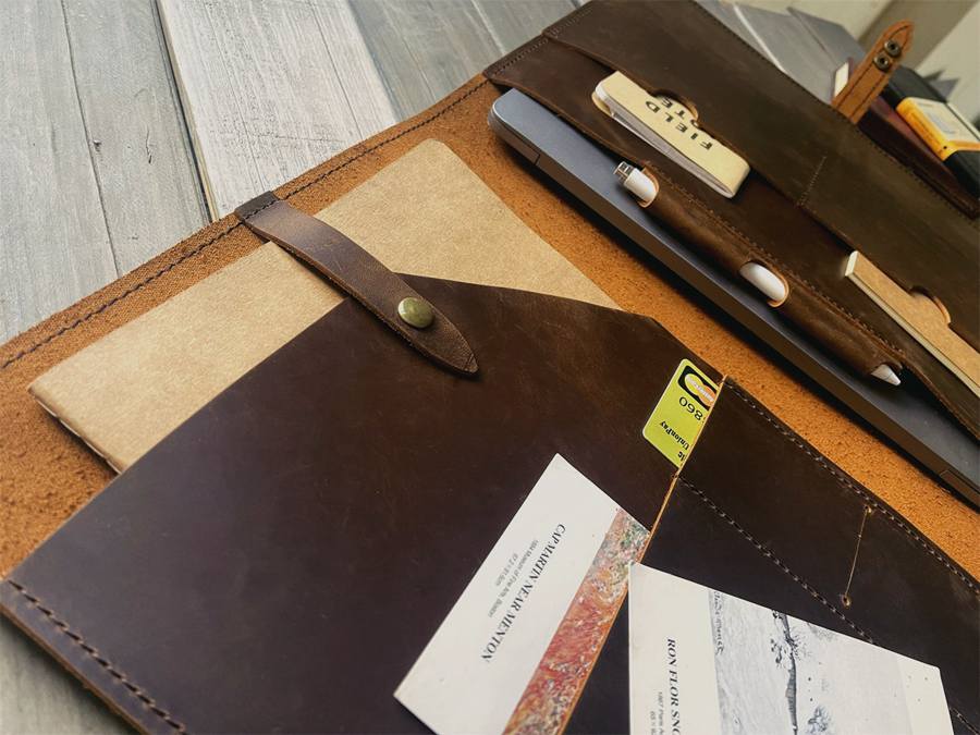 Premium Genuine Leather Sleeve Case for MacBook Pro 13 Inch - Slim Protective Laptop Cover with Soft Interior Lining | Perfect for Business Travel, Coffee Shops & College Campus Use