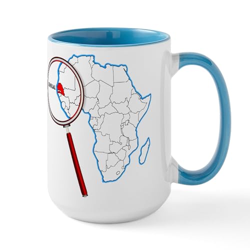 White/Blue Inside - Senegal Under A Magnifying Glass Mugs
