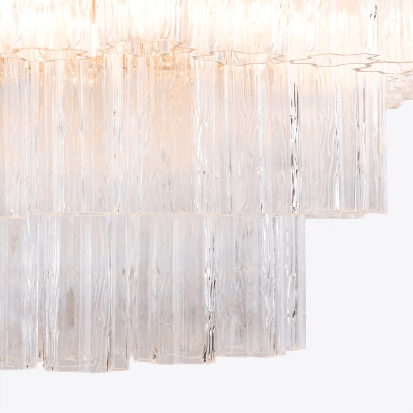 Medium Treviso Chandelier - Modern Crystal Ceiling Light Fixture for Dining Room, Bedroom & Living Room Decor