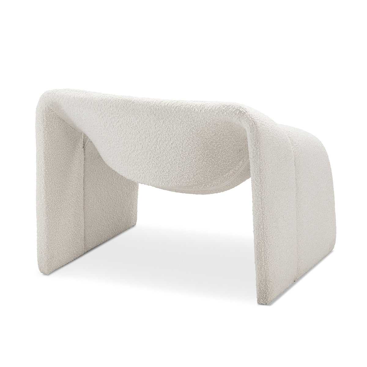 Billie Groove Boucle Armchair - Modern Upholstered Accent Chair for Living Room, Bedroom & Office - Cozy & Stylish Seating Solution