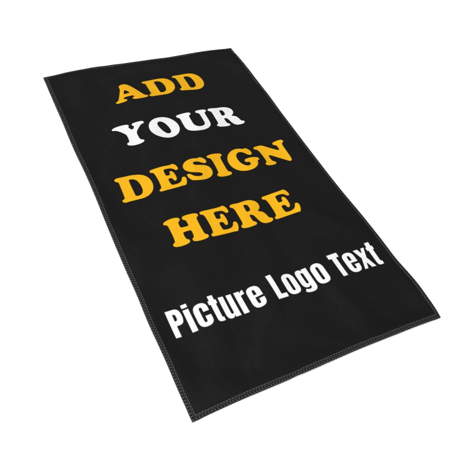 Custom Personalized Microfiber Towel - Super Soft Hand & Face Towel for Home, Hotel, Spa, Bathroom & Gym - 27.5