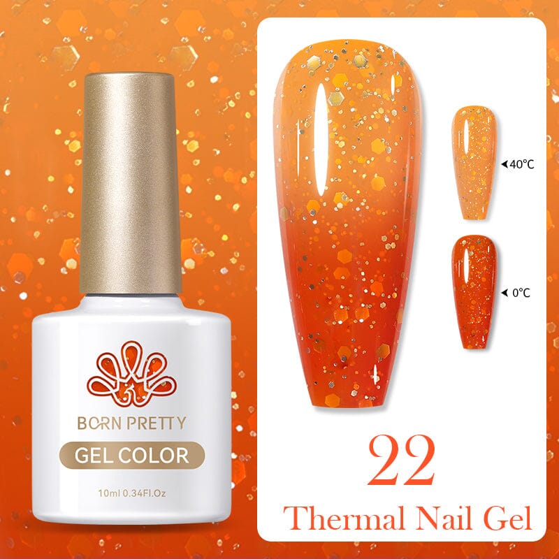 BORN PRETTY 10ml Thermal Color Changing Nail Polish - Long Lasting Gel Nail Lacquer for Manicures & Pedicures, Perfect for Parties, Holidays & Special Occasions