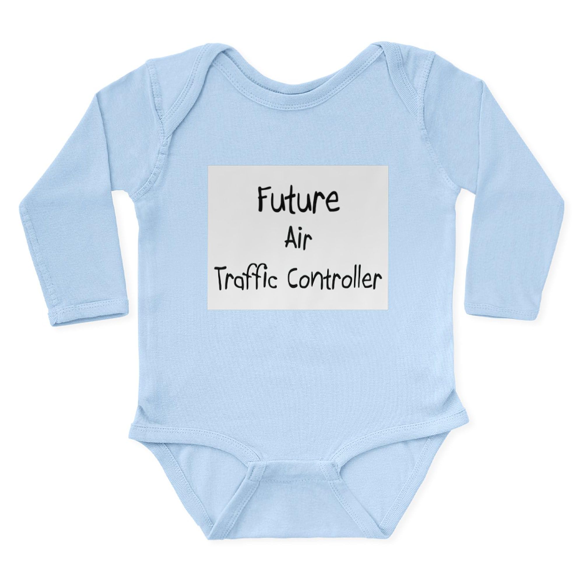 Future Air Traffic Controller Baby Bodysuit - Cute Long Sleeve Infant Romper for Boys & Girls | Perfect for Aviation Theme Parties, Career Day & Photo Shoots