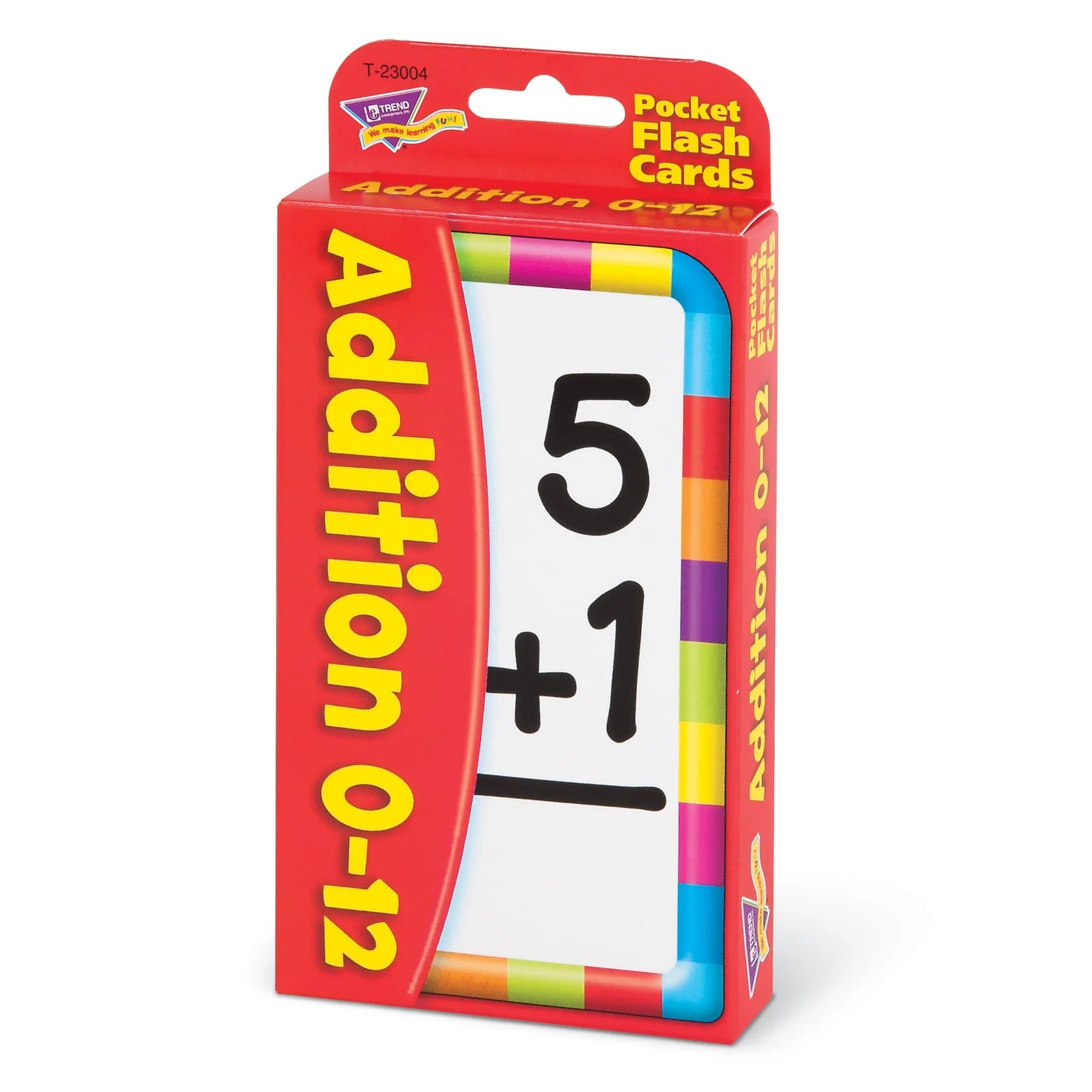 Addition 0-12 Pocket Flash Cards - Math Learning Tools for Kids | Perfect for Classroom, Homeschool & Travel Learning Activities