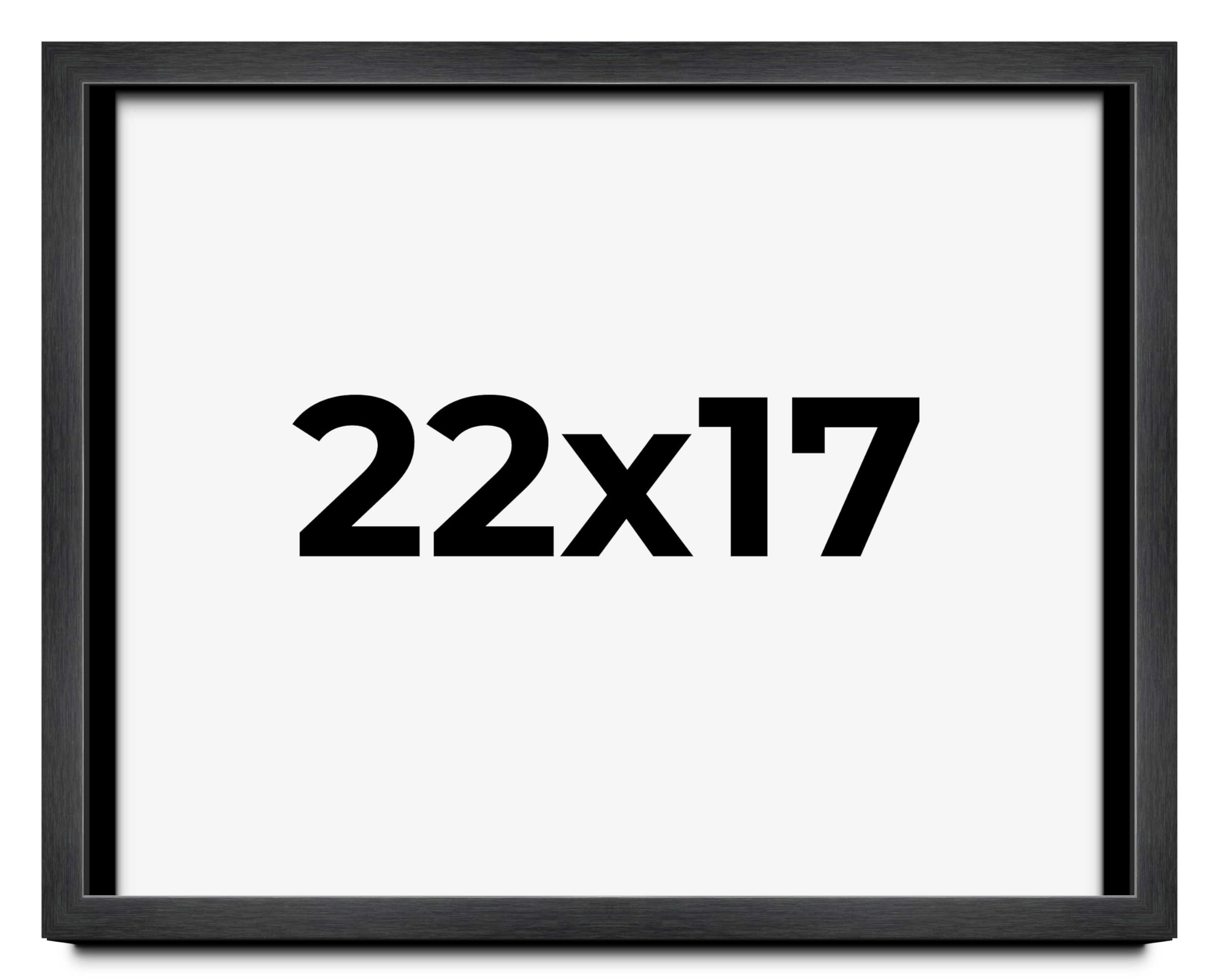 17x22 Shadow Box Frame Charcoal Black - 1