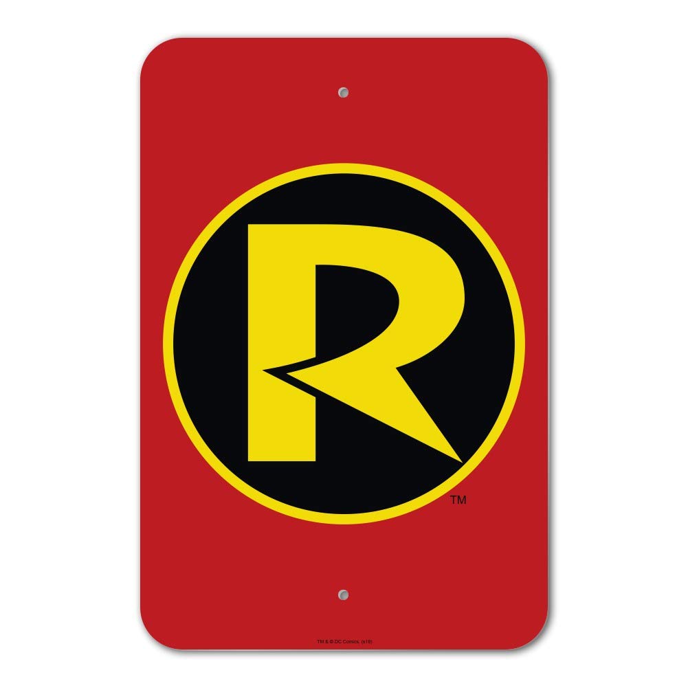 Batman & Robin Logo Wall Sign - Superhero Themed Home & Office Decor - Perfect for Comic Book Fans, Man Cave, Game Room & Superhero Party Decorations