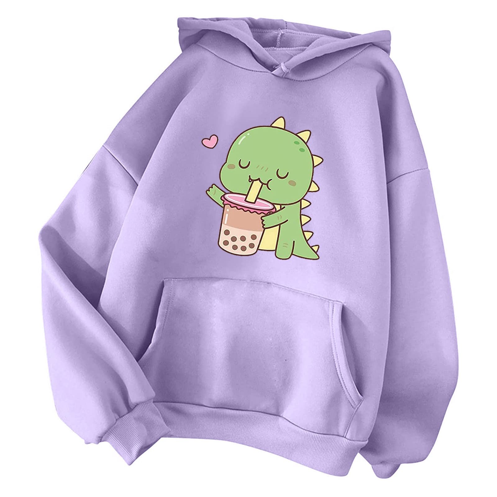Trendy Plus Size Pullover Sweatshirts for Teen Girls - Long Sleeve Fall Fashion Hoodies - Perfect for School, Casual Outfits & Layering in Cool Weather