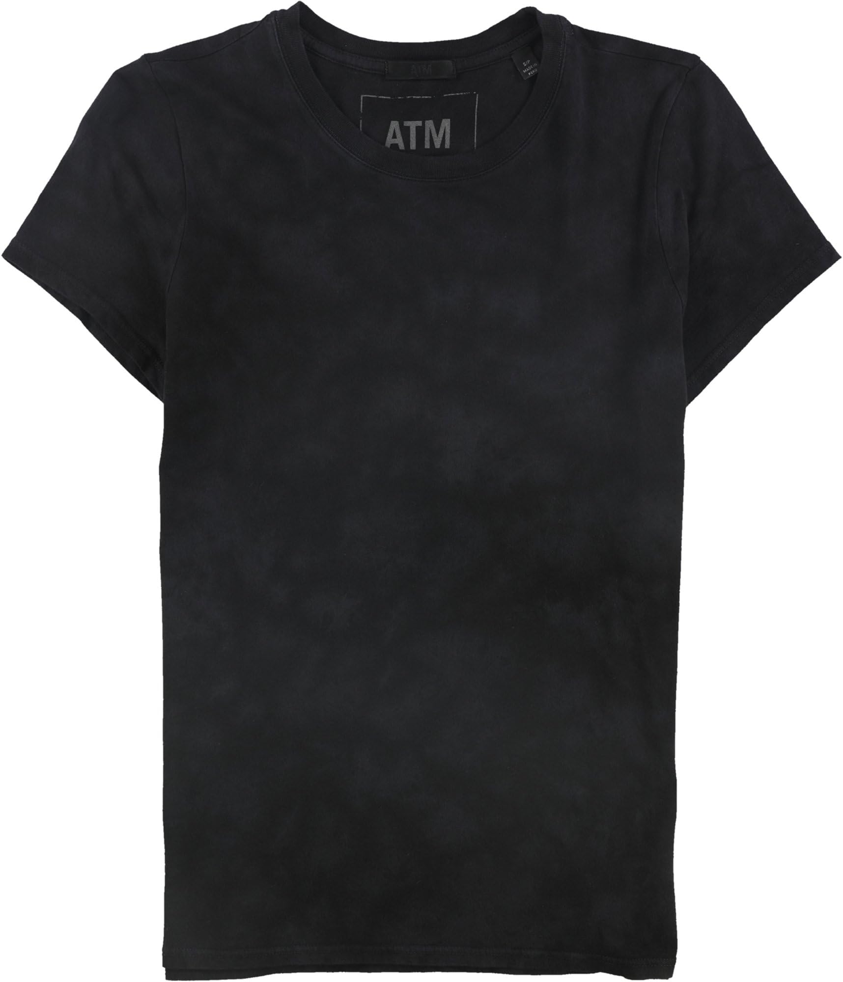 ATM Women's Soda Washed Basic T-Shirt - Soft Cotton Casual Tee for Everyday Wear (Black, Small) | Perfect for Layering, Outfits & Casual Comfort