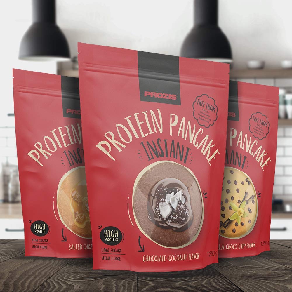 Prozis Instant Protein Pancake Mix 1250g Chocolate Coconut Flavor - High Protein Breakfast for Athletes & Fitness Lovers - Perfect for Post-Workout Recovery & Healthy Morning Meals