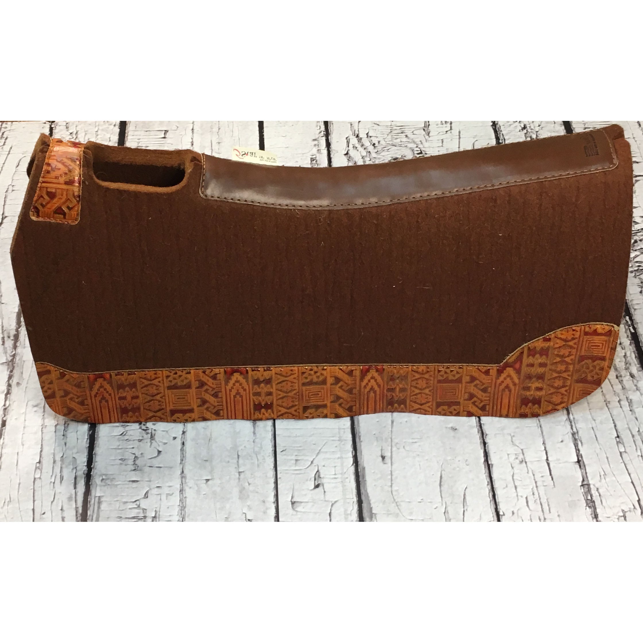 5 Star All Around Saddle Pad - Cinnamon/Orange Indiano Design - Premium Comfort for Horses - Perfect for Trail Riding, Dressage & Show Jumping