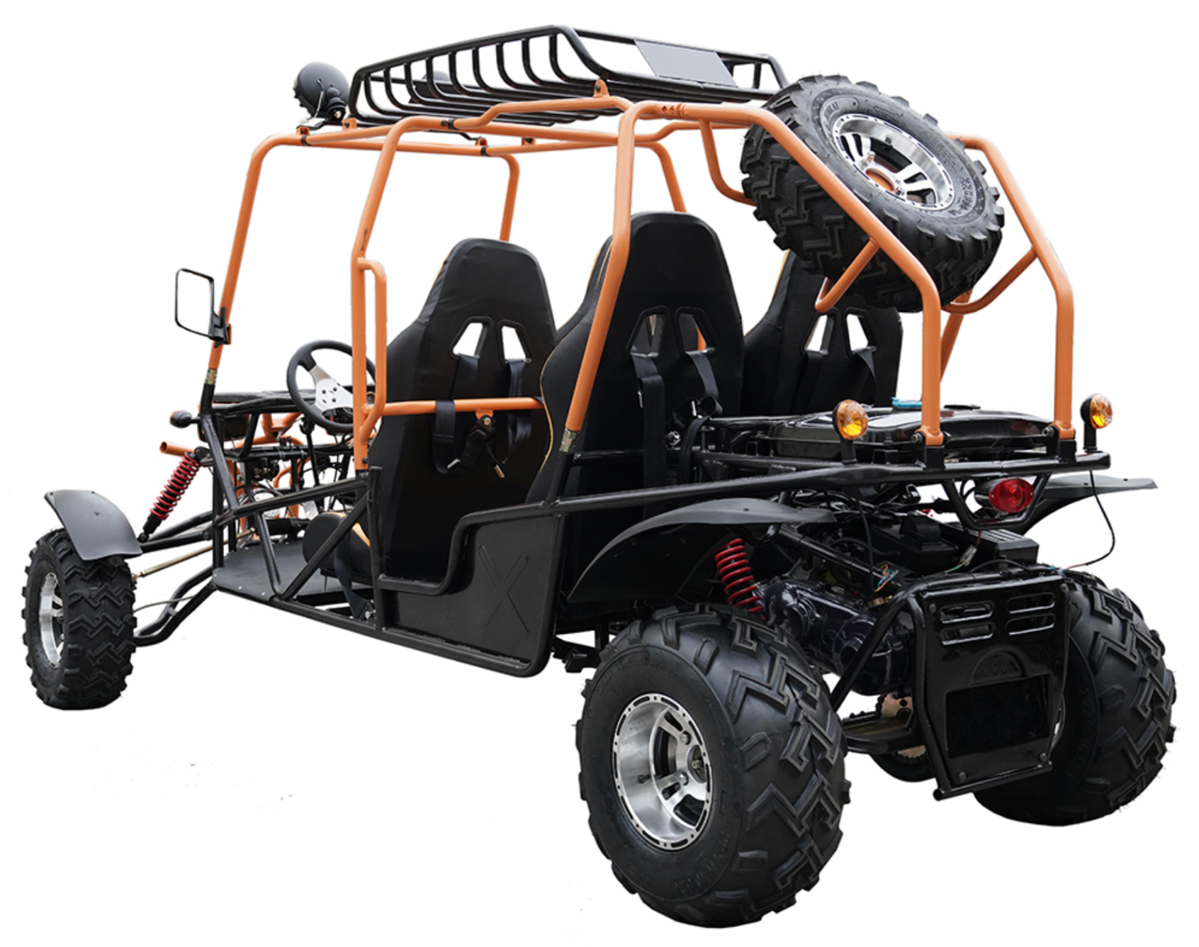 200cc Venom Hummer Go Kart - 4 Seater Automatic Off-Road Vehicle with Chrome Wheels | Perfect for Family Fun, Backyard Racing & Outdoor Adventures