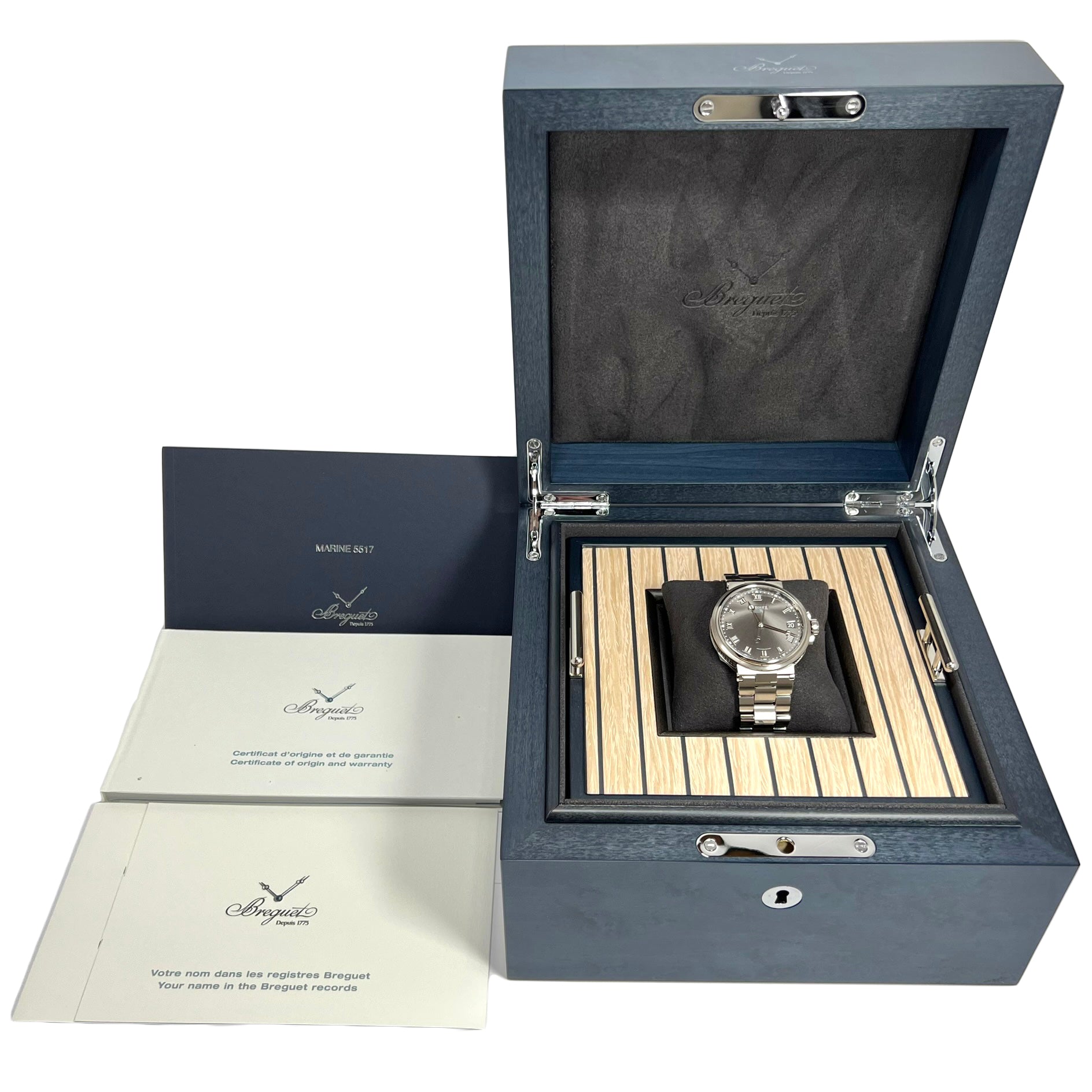 Breguet Marine 5517 Titanium Men's Luxury Watch - Waterproof Automatic Diver's Watch for Business, Sports & Formal Occasions